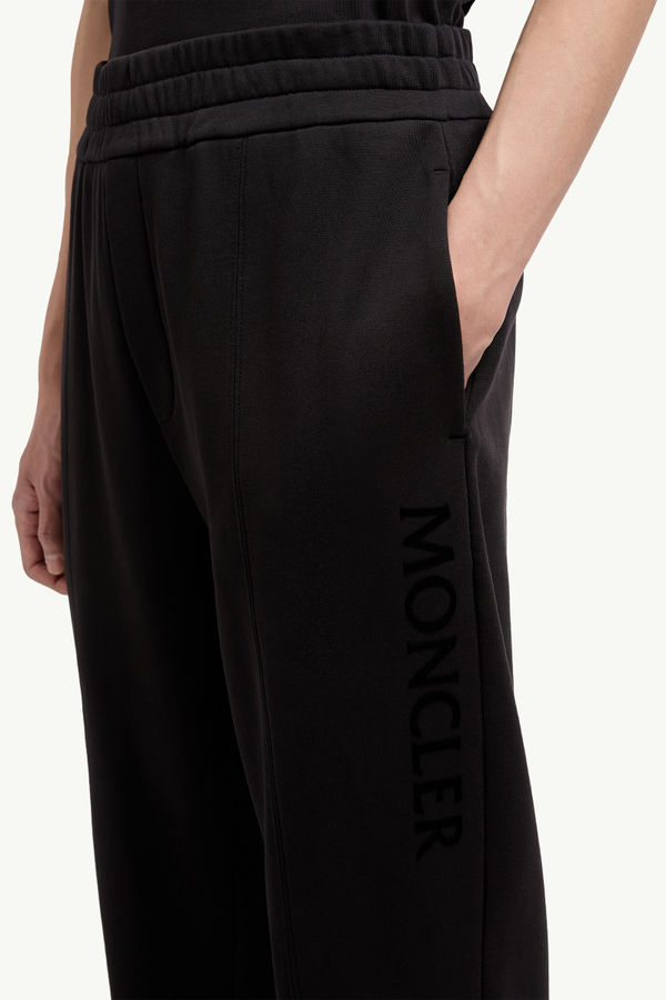 Cotton Track Pants Men Black Moncler 5