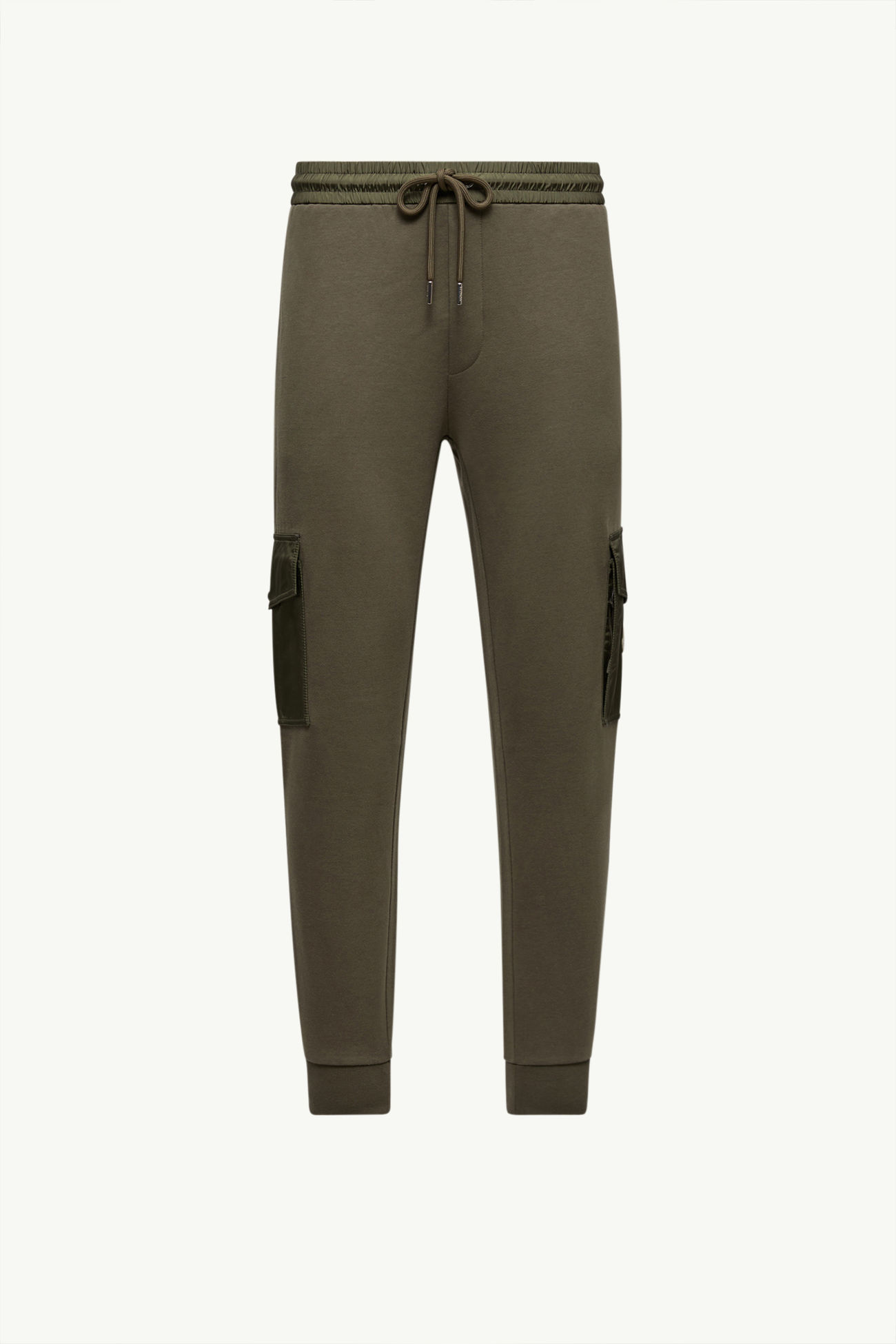 Cotton Blend Sweatpants Men Dark Green Moncler 2