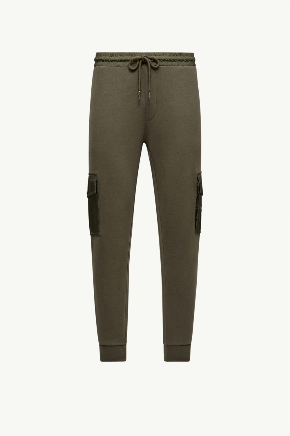Cotton Blend Track Pants Men Dark Green Moncler 2