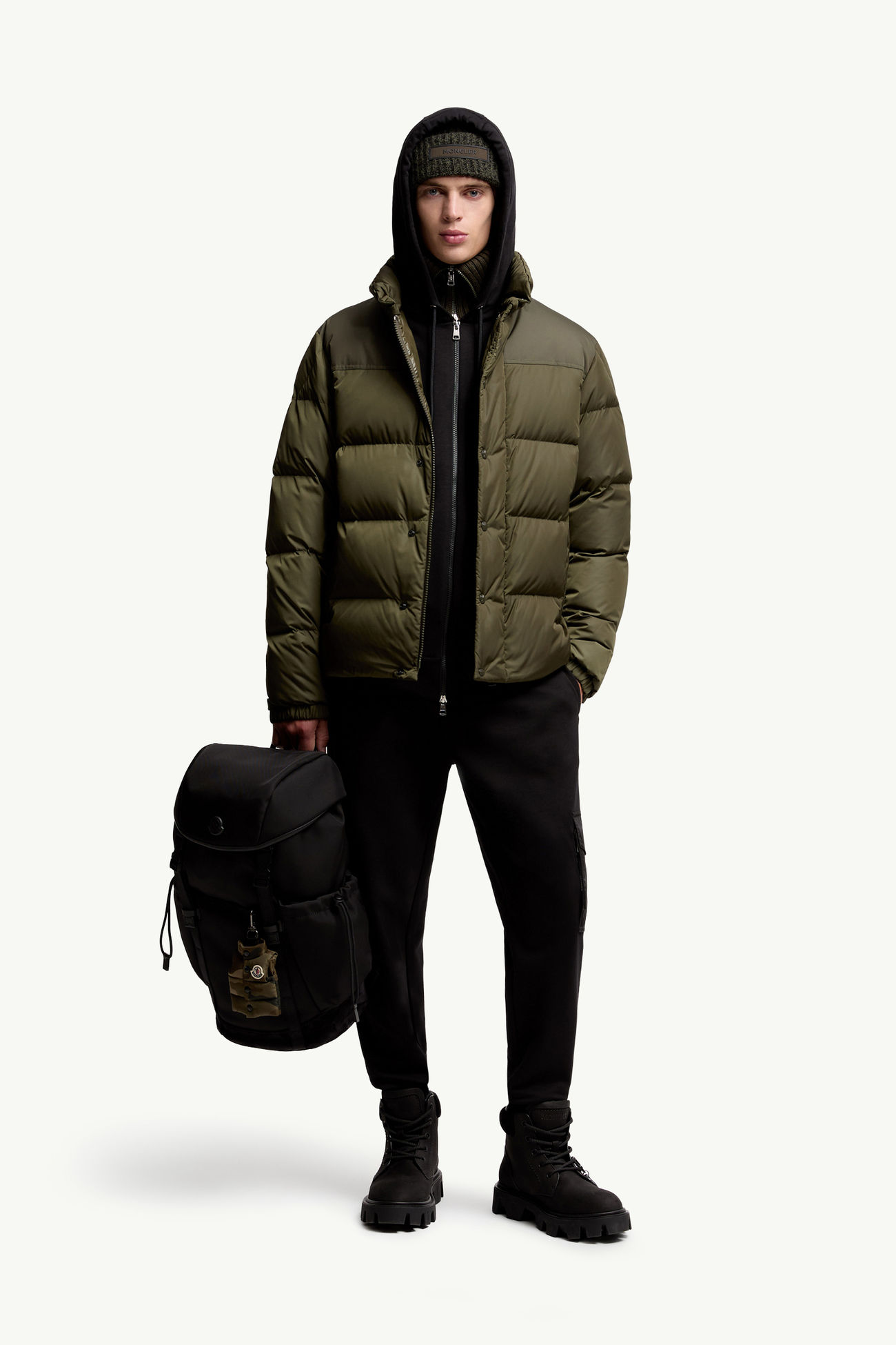 男士棉质混纺运动裤 男士 黑色 Moncler 0