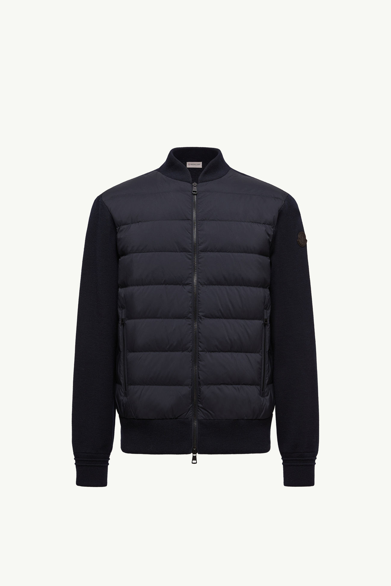 Padded Wool Zip-Up Cardigan メンズ ブルー Moncler 2