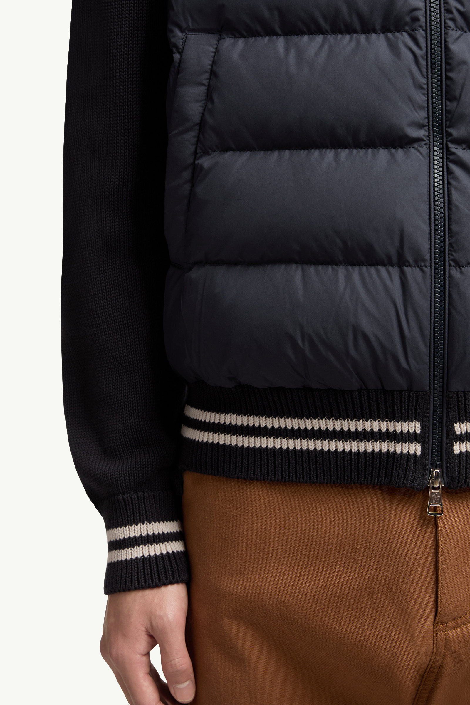 Padded Cotton Cardigan Men Navy Blue Moncler 5