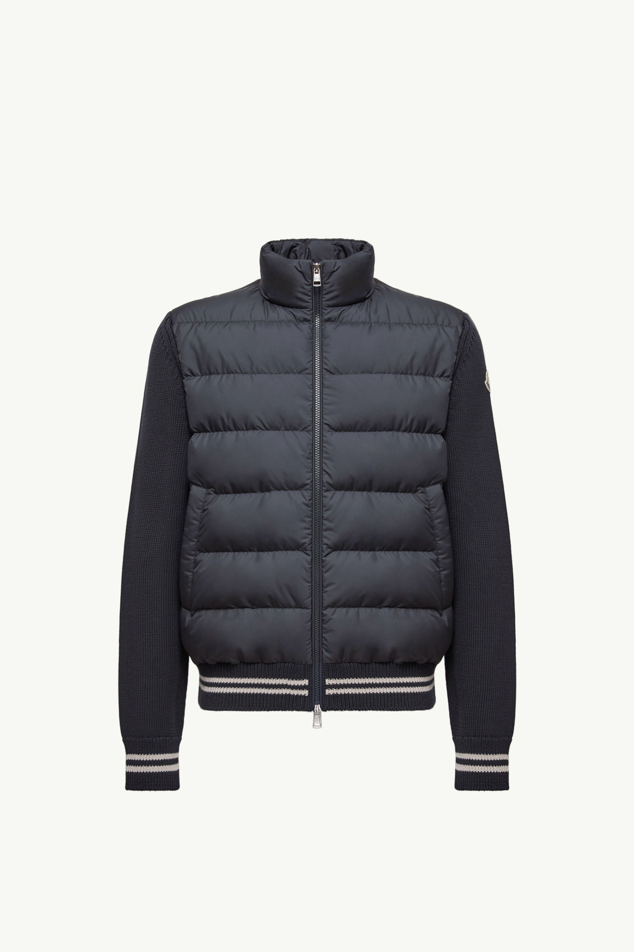 Cardigan imbottito in cotone Uomo Blu Navy Moncler 2