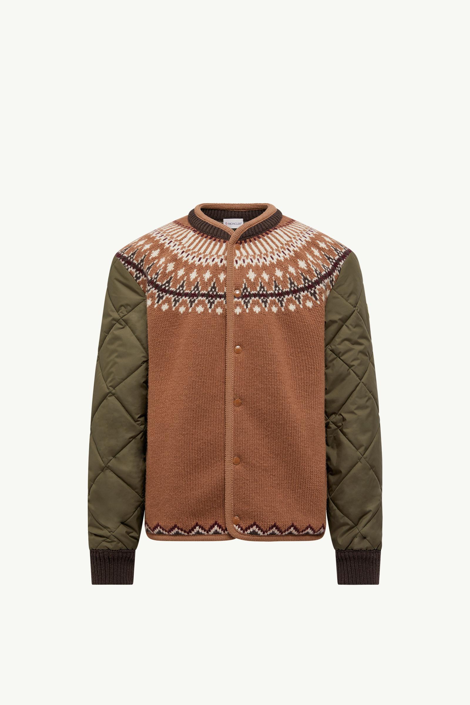 Padded Geometric Wool Blend Cardigan_findInBoutique_image
