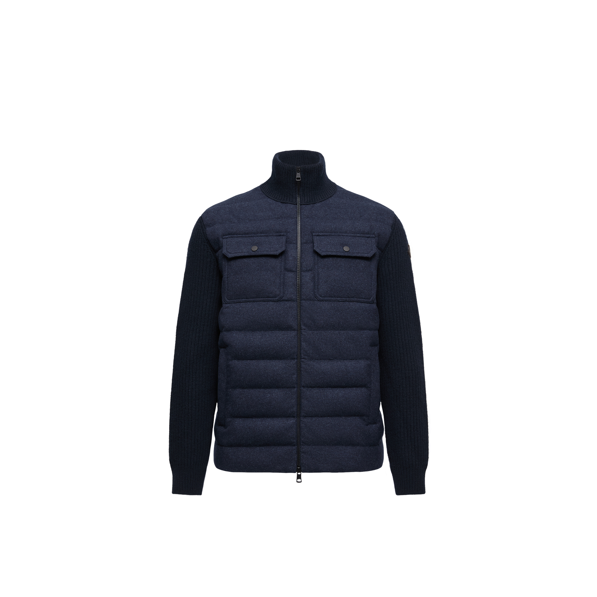 Moncler Collection Men's Cardigan - Blue - XXL - Virgin Wool Blend