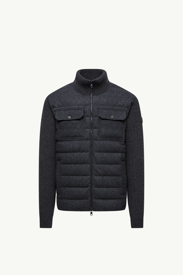 男士加衬羊毛拉链开衫 男士 深灰色 Moncler 2