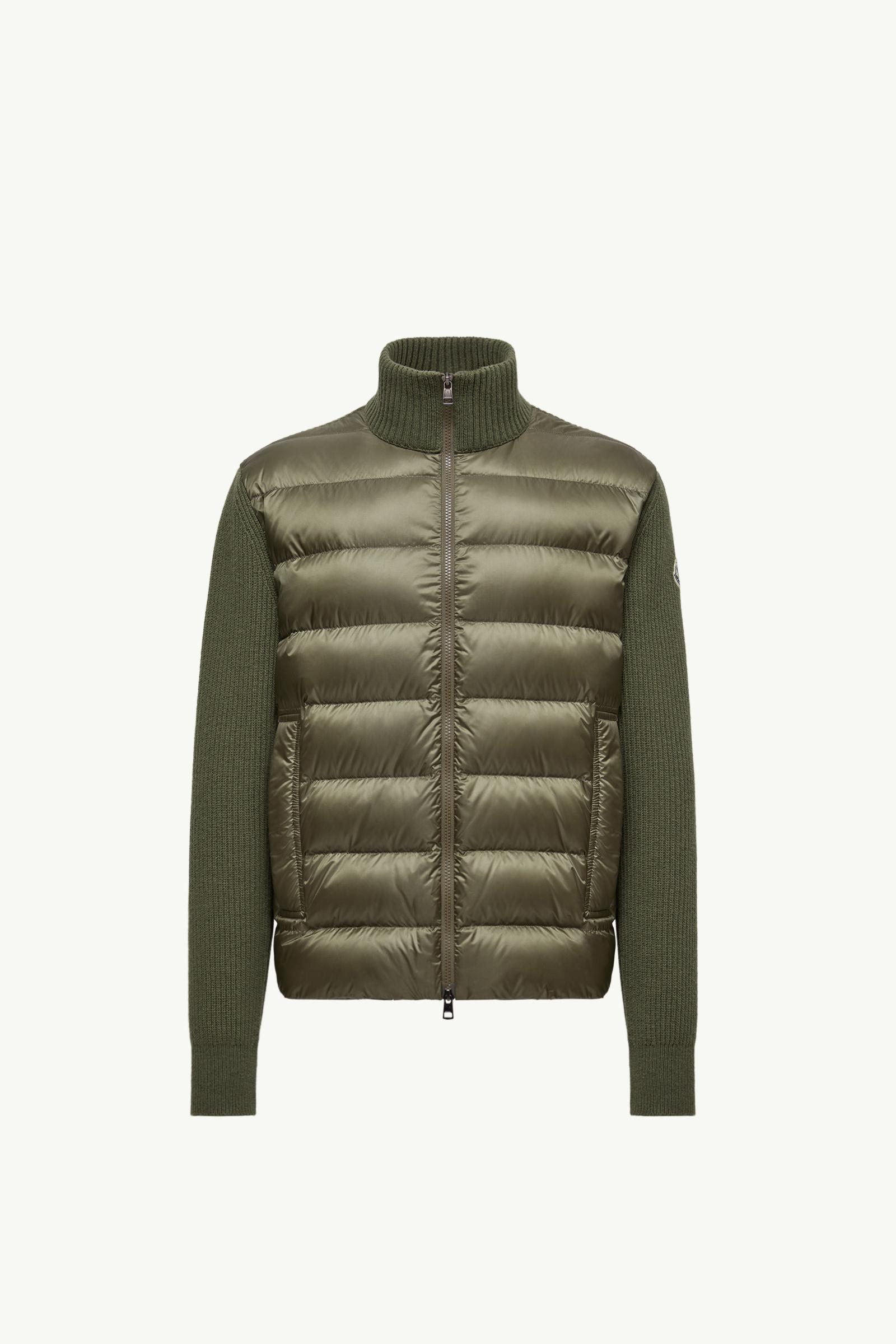 トランプ氏 MONCLER オリーブグリーン ダウンカーディガン 【公式通販】