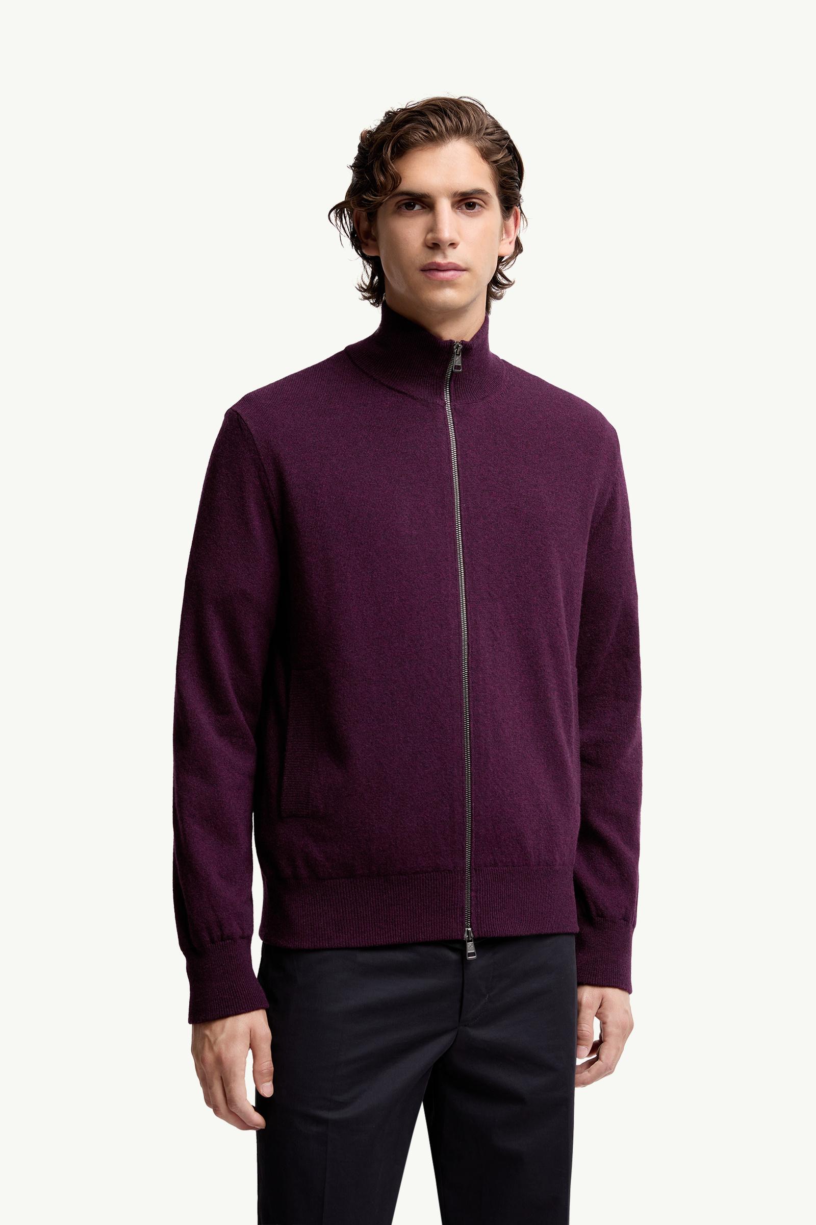 ゆりちん MONCLER パープル ダウンカーディガン　L 超美品 ゆりちん MONCLER パープル ダウンカーディガン L 超美品 ゆり