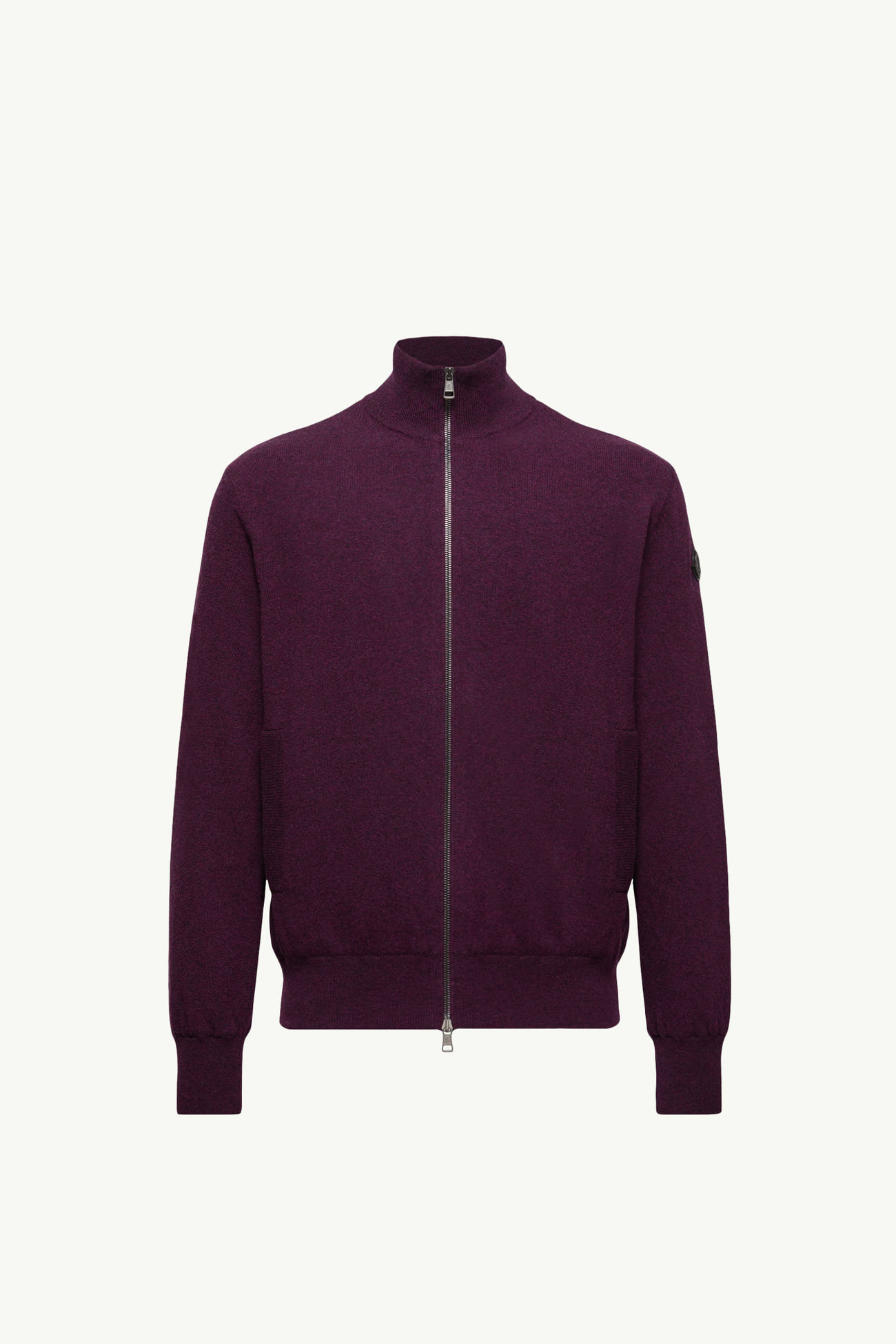 Wool & Cashmere Zip-Up Cardigan Men Purple Moncler 2