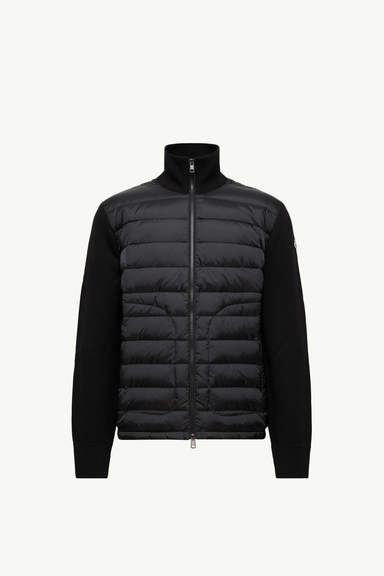 Cardigan zippé matelassé Hommes Noir Moncler 2