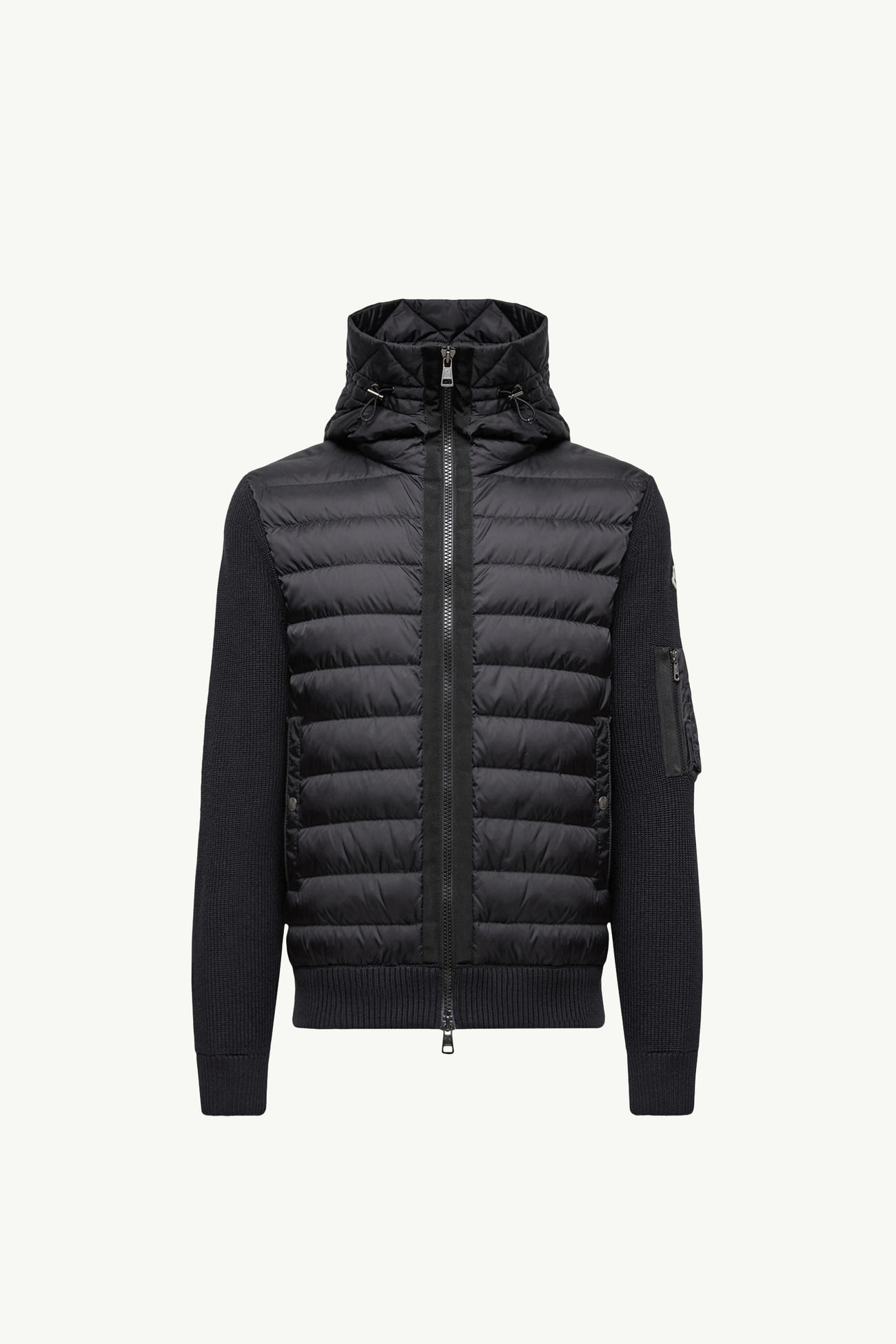 Cárdigan acolchado con cremallera Hombre Negro Moncler 2