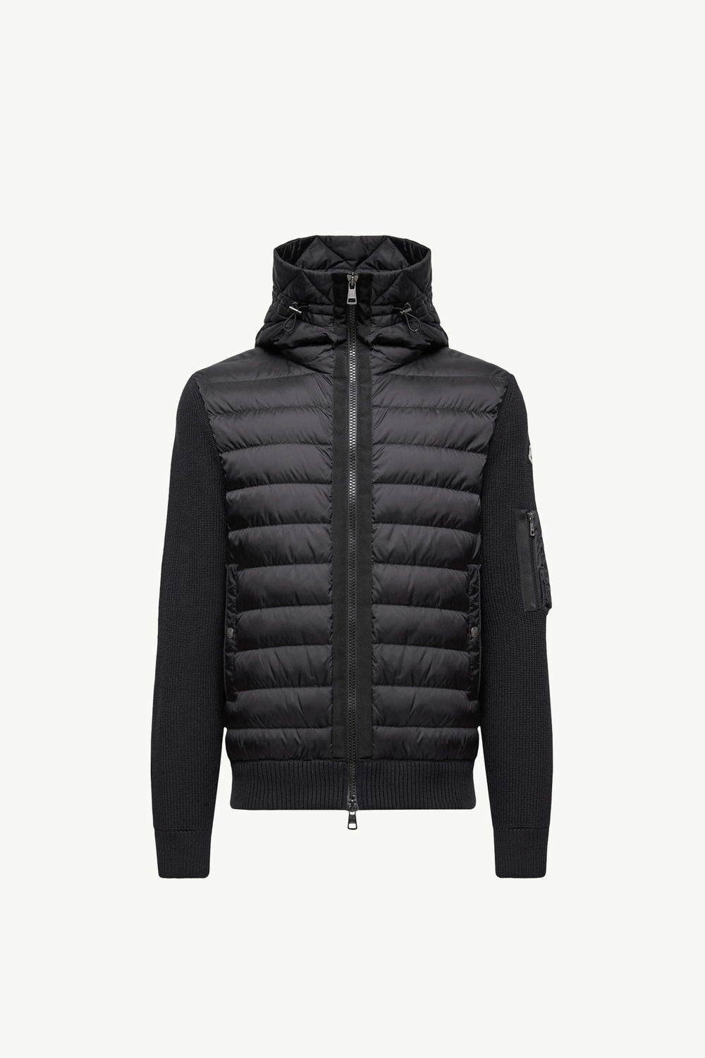 Padded Zip-Up Cardigan Men Black Moncler 2