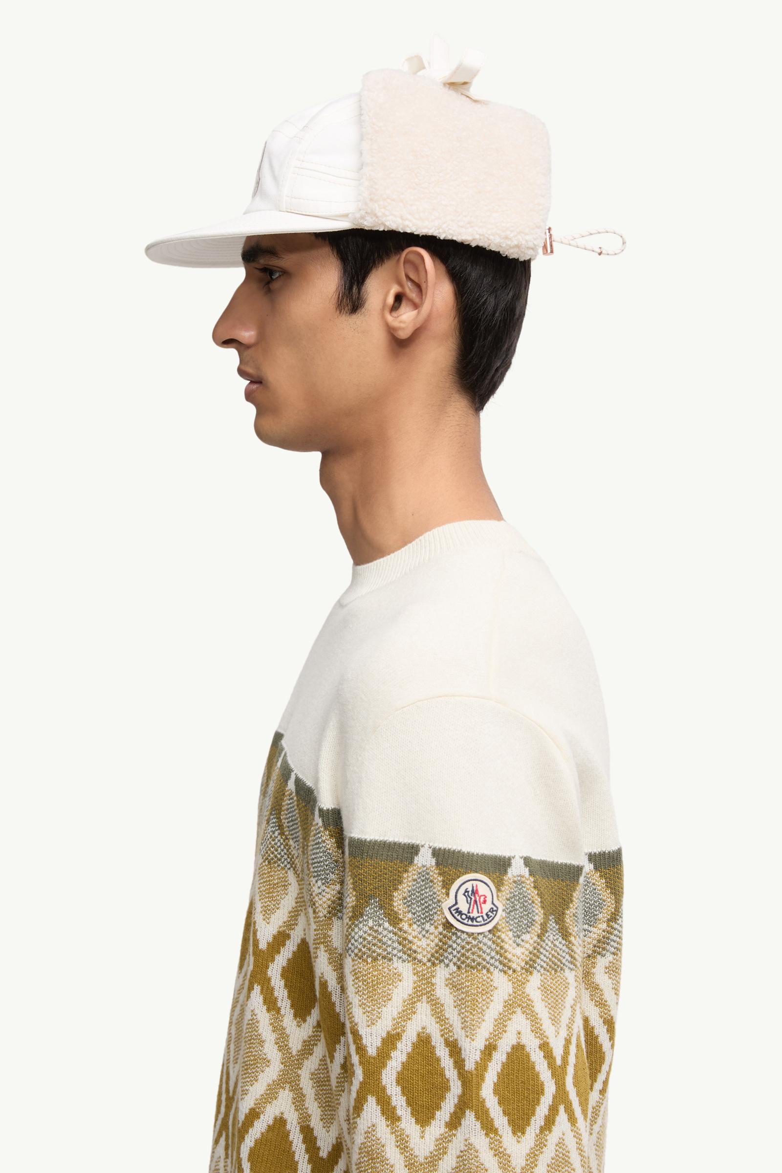 Rhombus Pattern Wool Sweater Men Multicolour Moncler 1