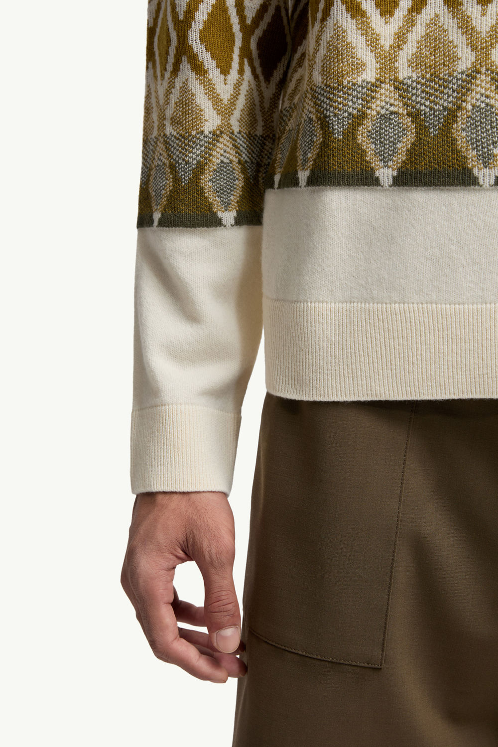 Wollpullover mit Rautenmuster Herren Bunt Moncler 5