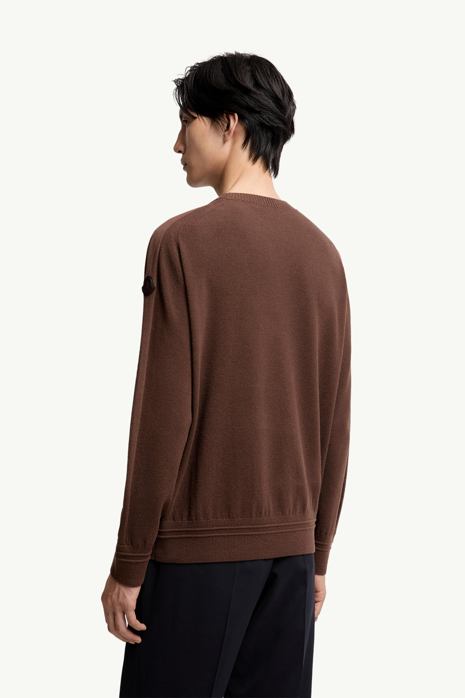 Wool Jumper Men Taupe Moncler 4
