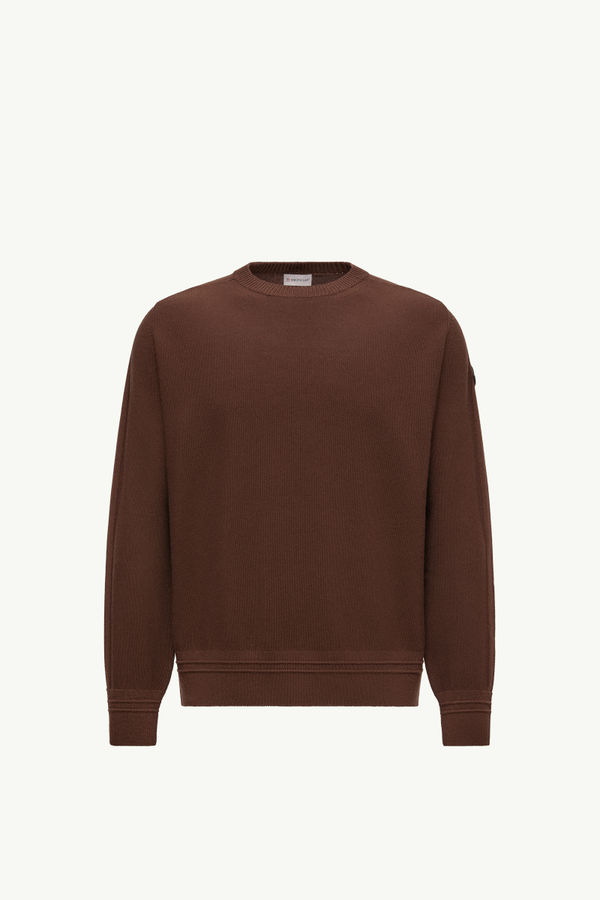 Wool Jumper Men Taupe Moncler 2