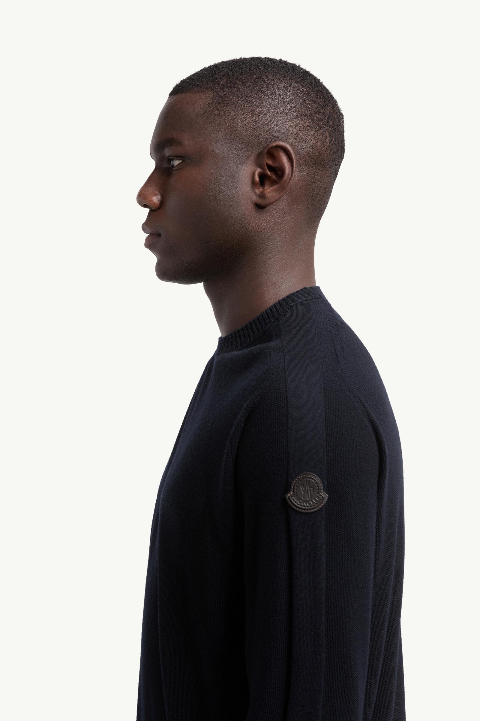 Blue Wool Sweater - Sweaters & Cardigans for Men | Moncler US