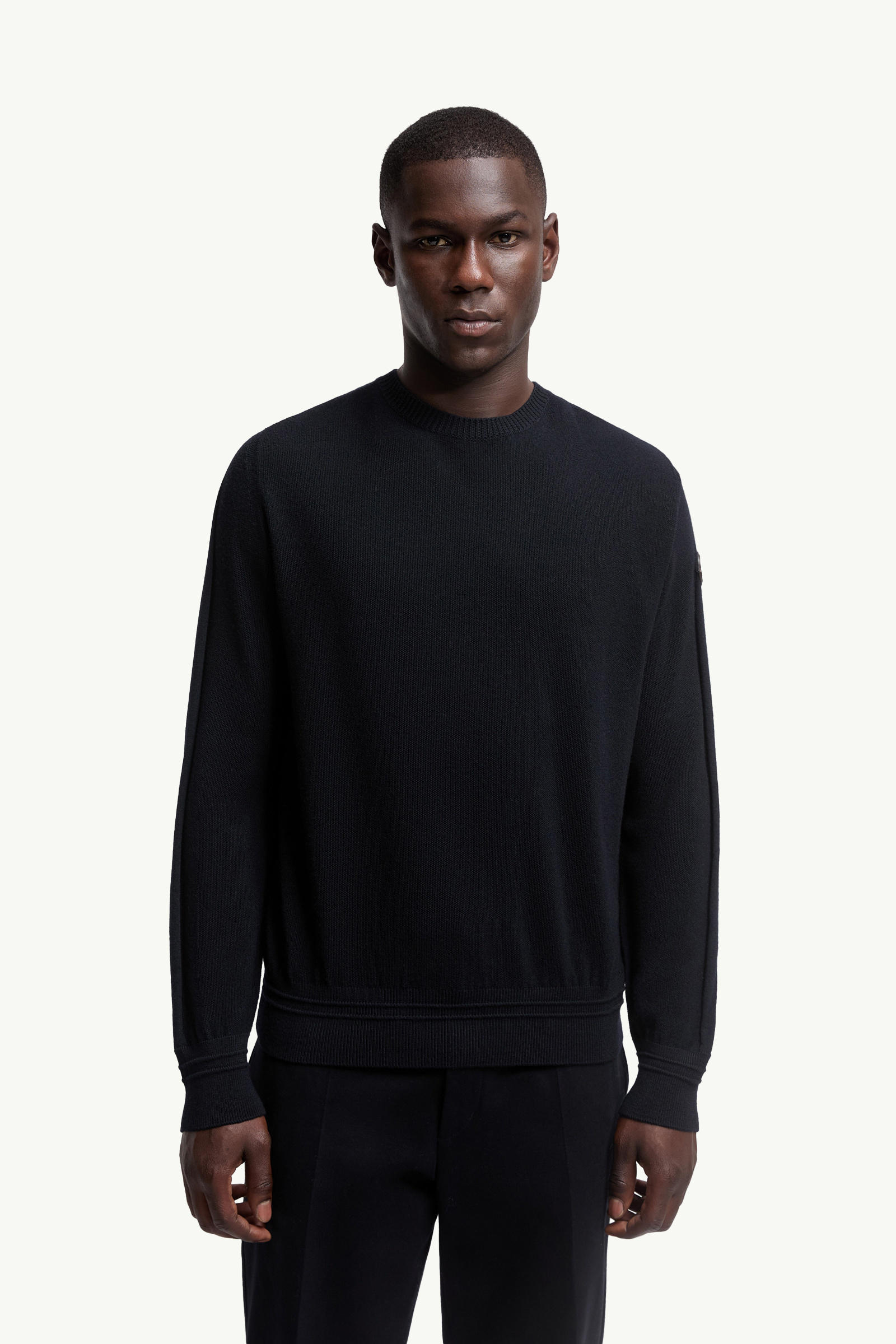 Wool Jumper Men Blue Moncler 3