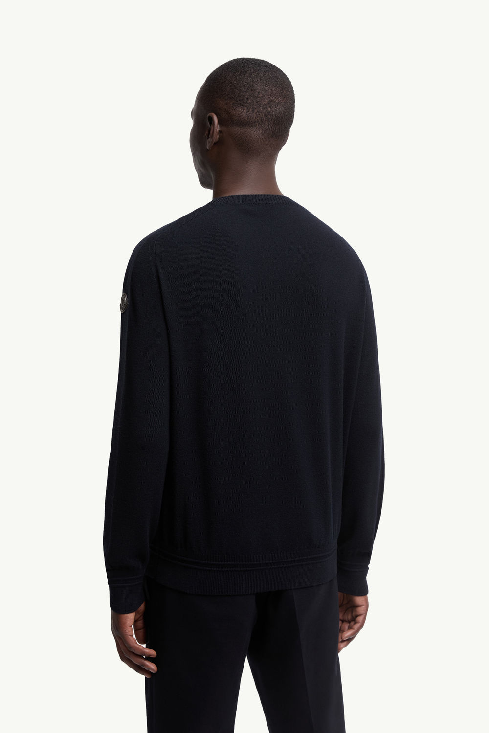 Wool Jumper Men Blue Moncler 4
