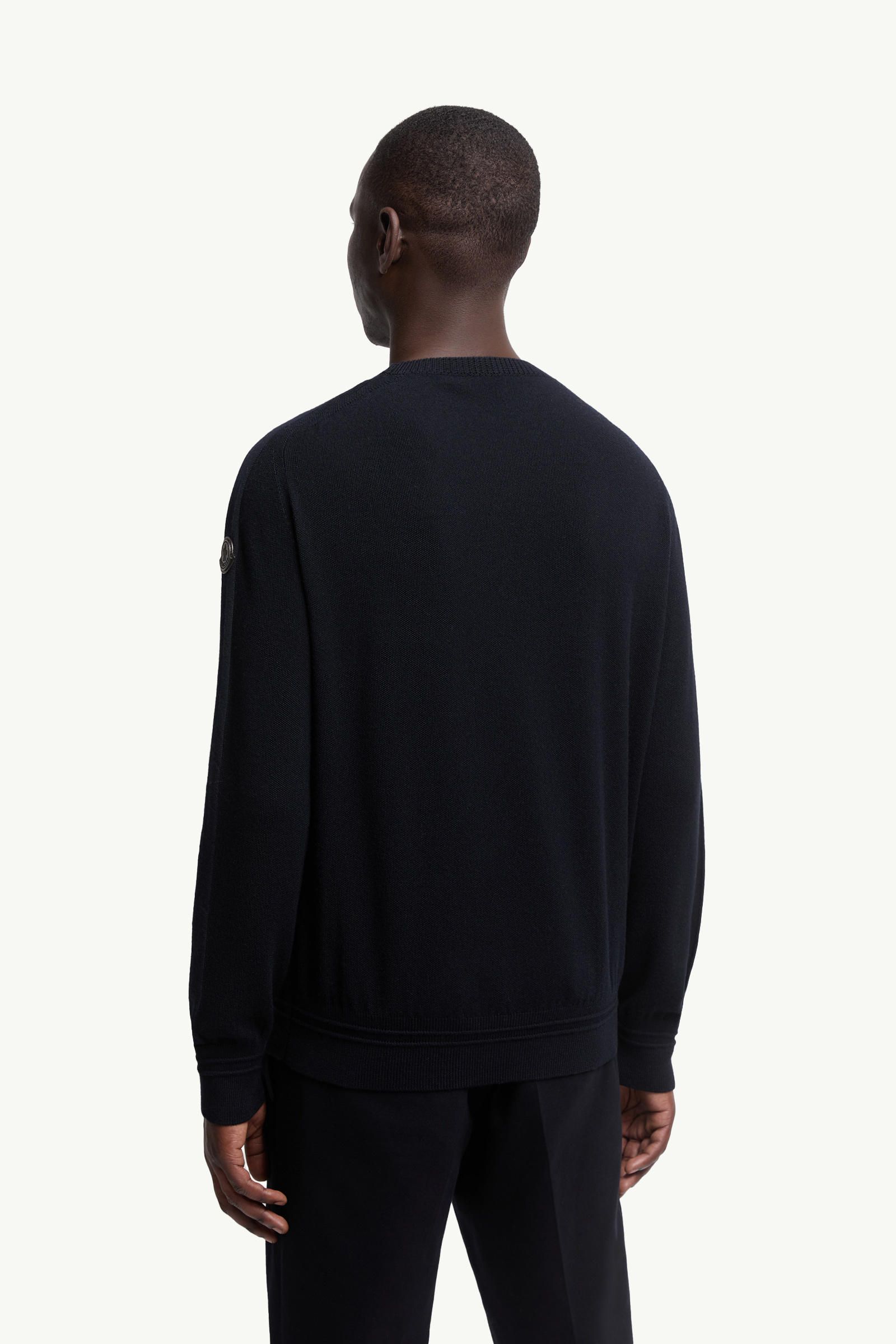 Wool Jumper Men Blue Moncler 4