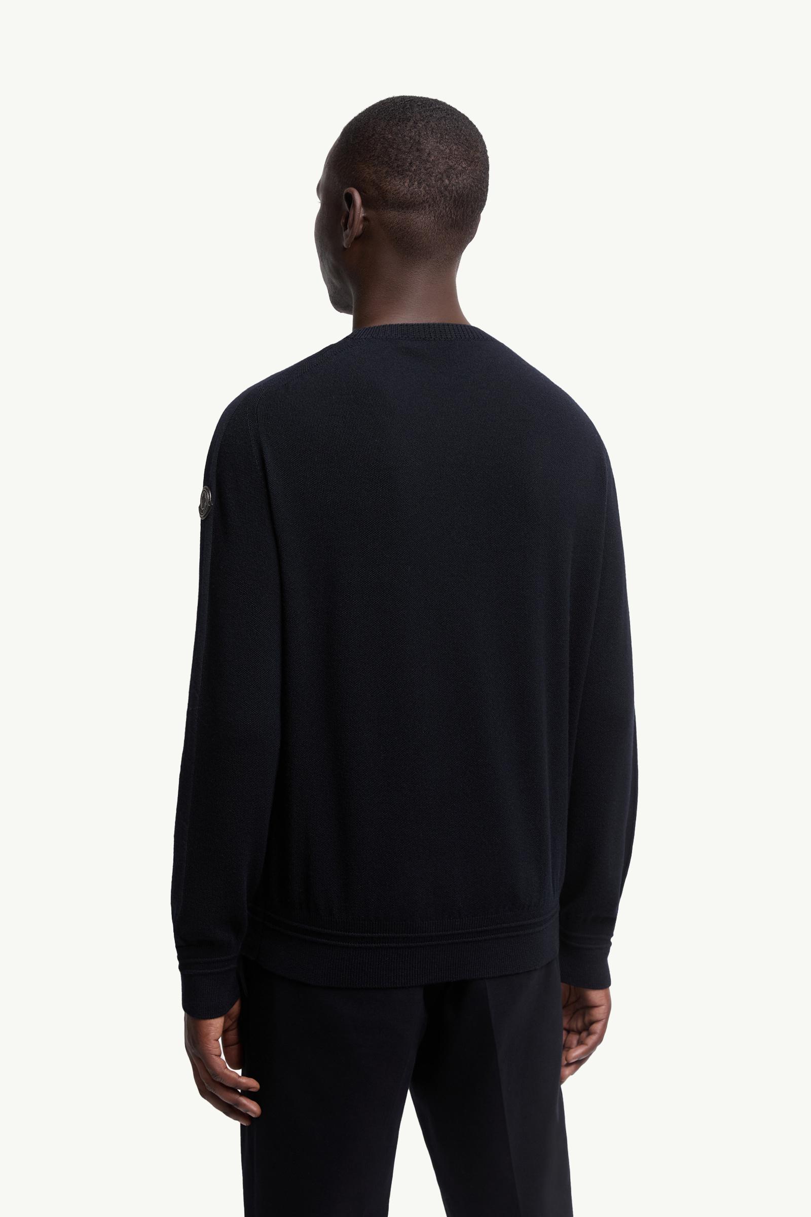 Blue Wool Sweater - Sweaters & Cardigans for Men | Moncler US