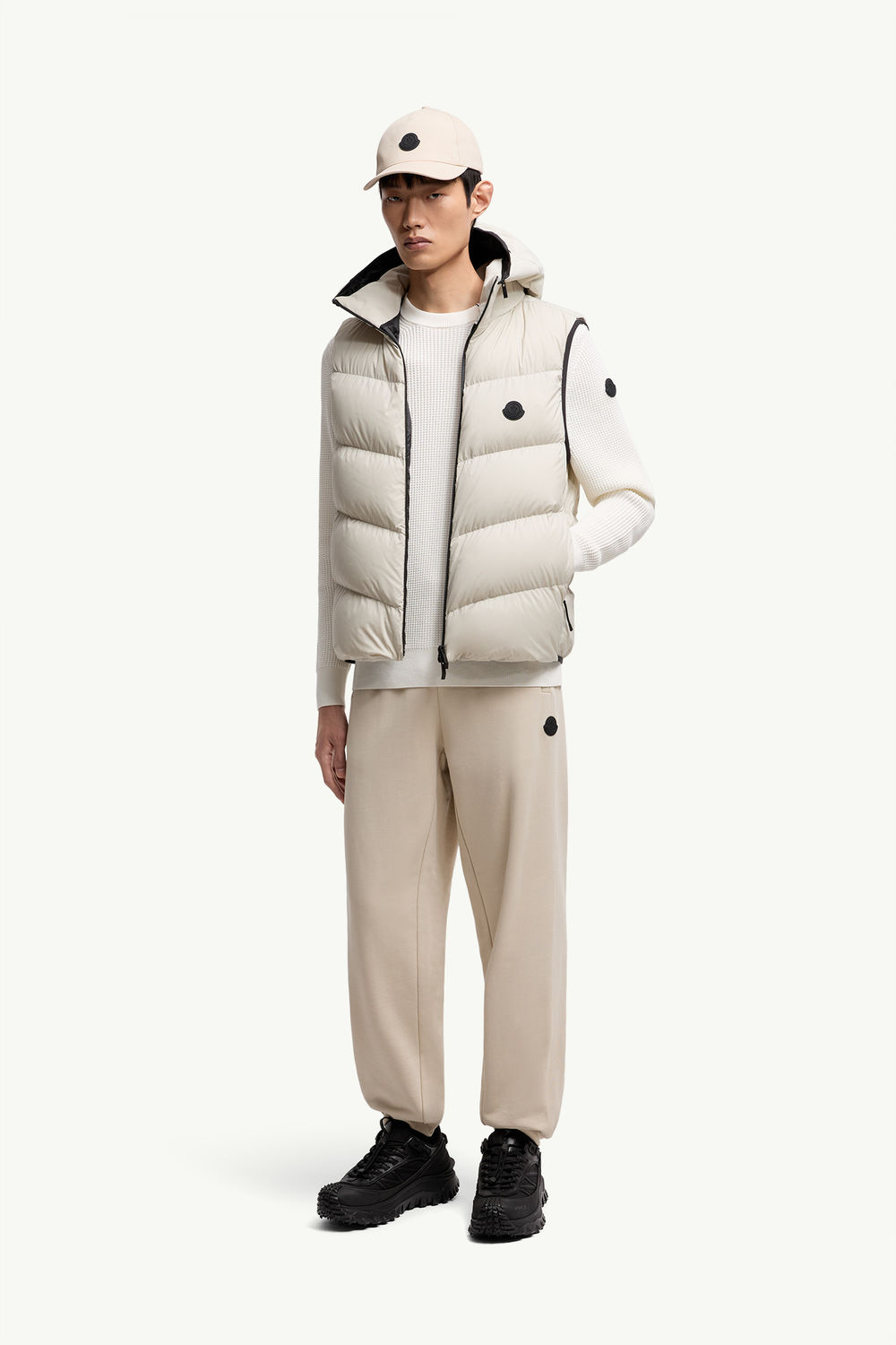 Cotton Jumper Men White Moncler 0