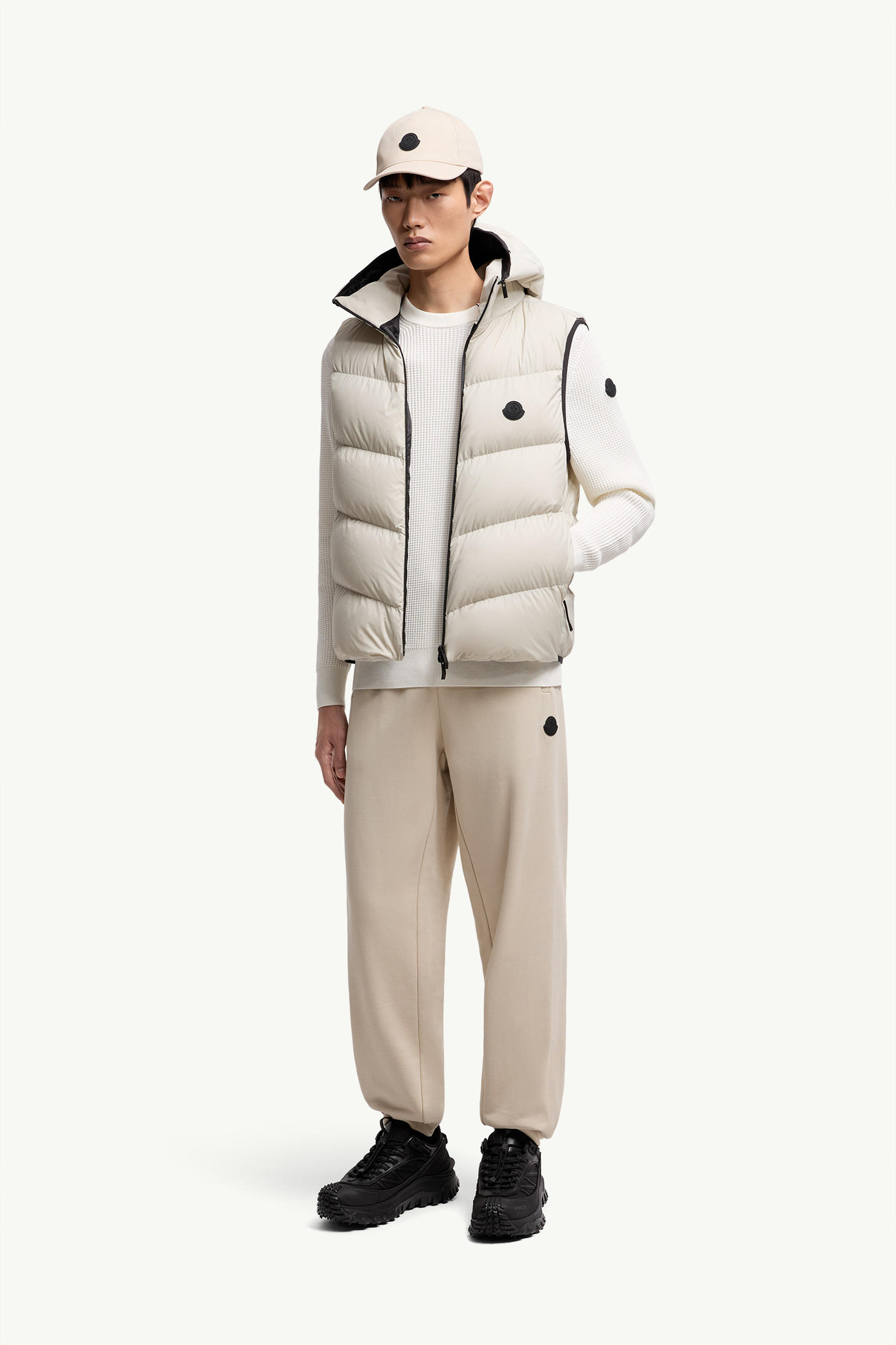Pull en coton Hommes Blanc Moncler 0