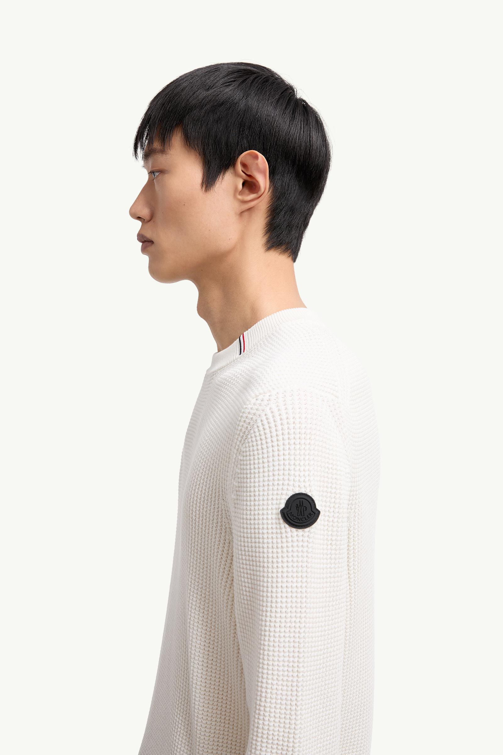 Pull en coton Hommes Blanc Moncler 1