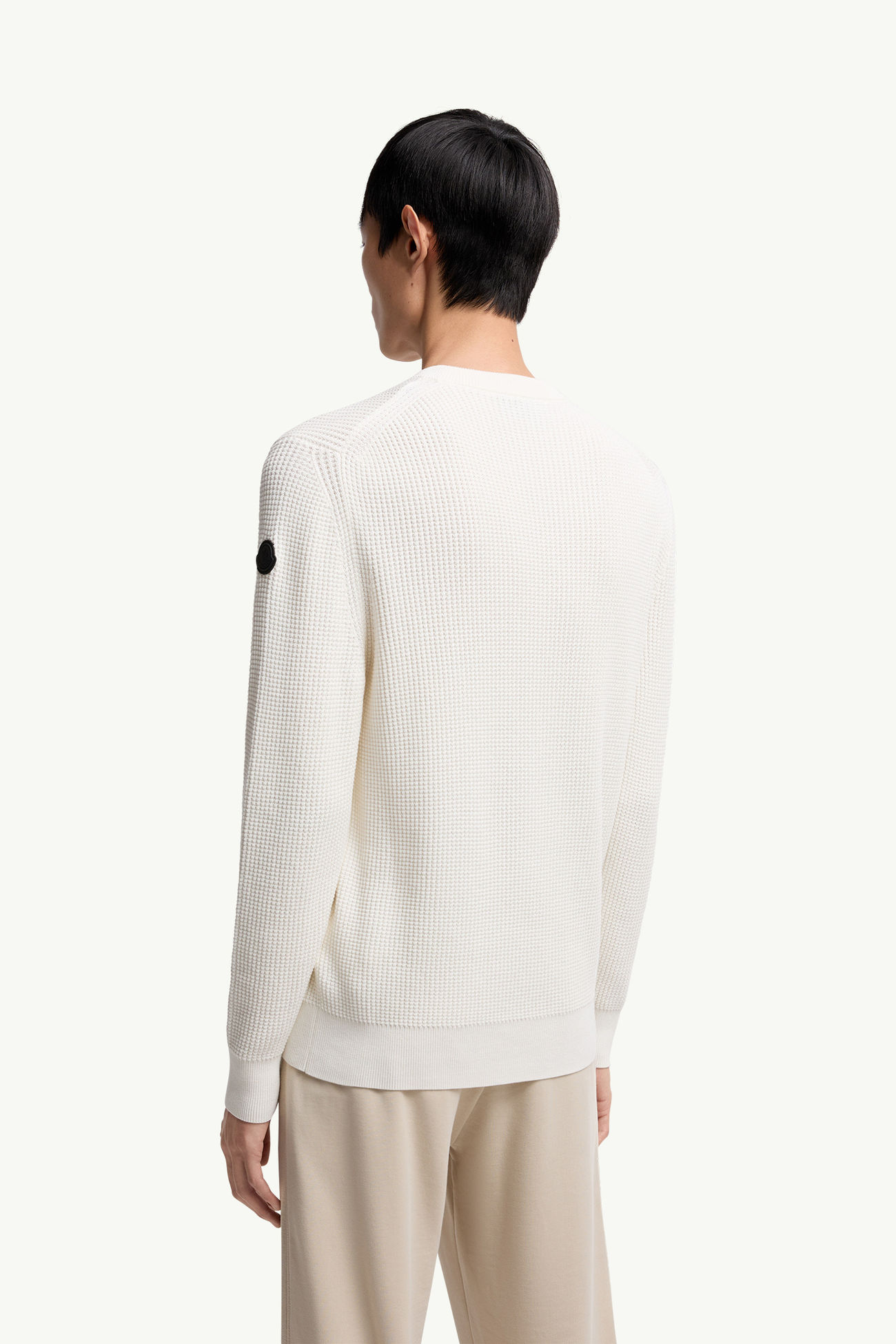 Pull en coton Hommes Blanc Moncler 4