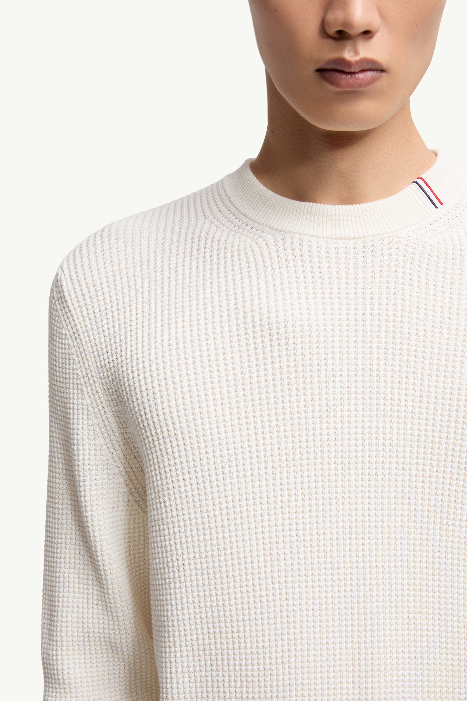 Pull en coton Hommes Blanc Moncler 5