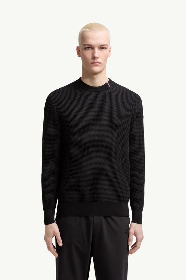 Pull en coton Hommes Noir Moncler 3
