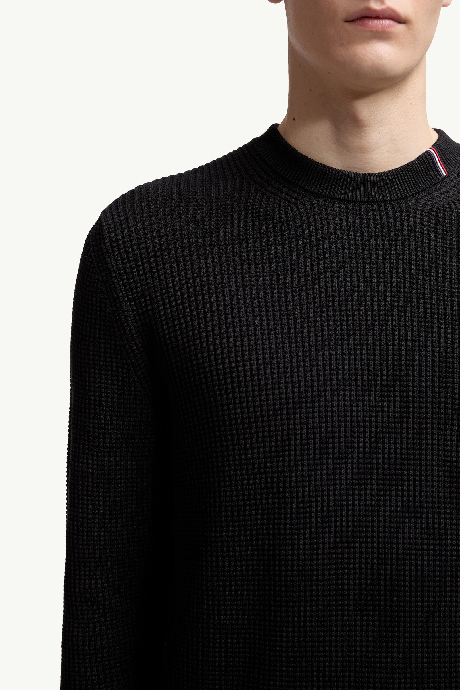 Black Cotton Sweater - Sweaters & Cardigans for Men | Moncler US
