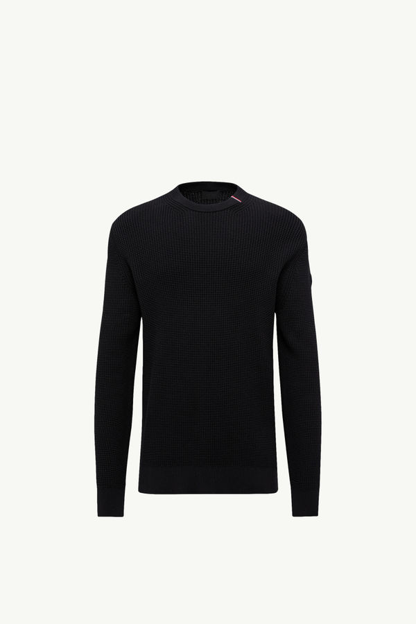 Pull en coton Hommes Noir Moncler 2