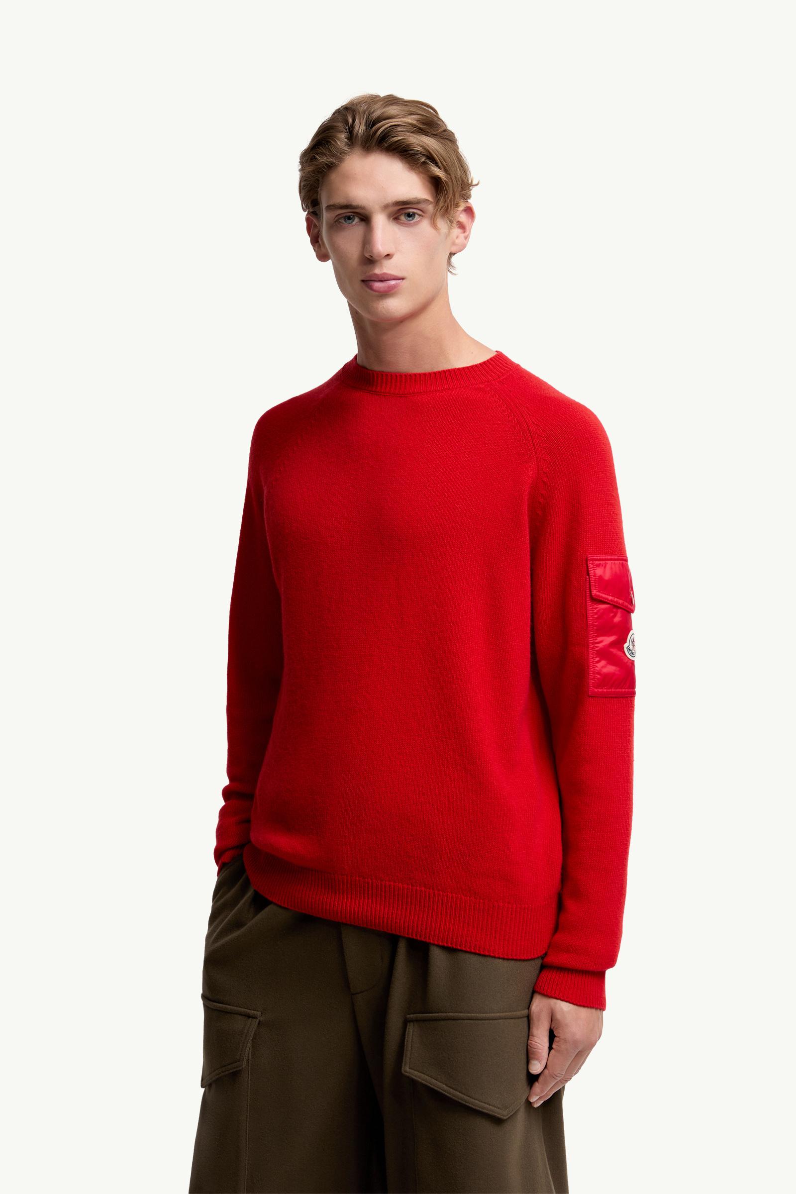 み*く様 【限定セール】MONCLER 赤 トレーナー Red Mouliné Wool & Cashmere Jumper - Sweaters & Cardigans for Men