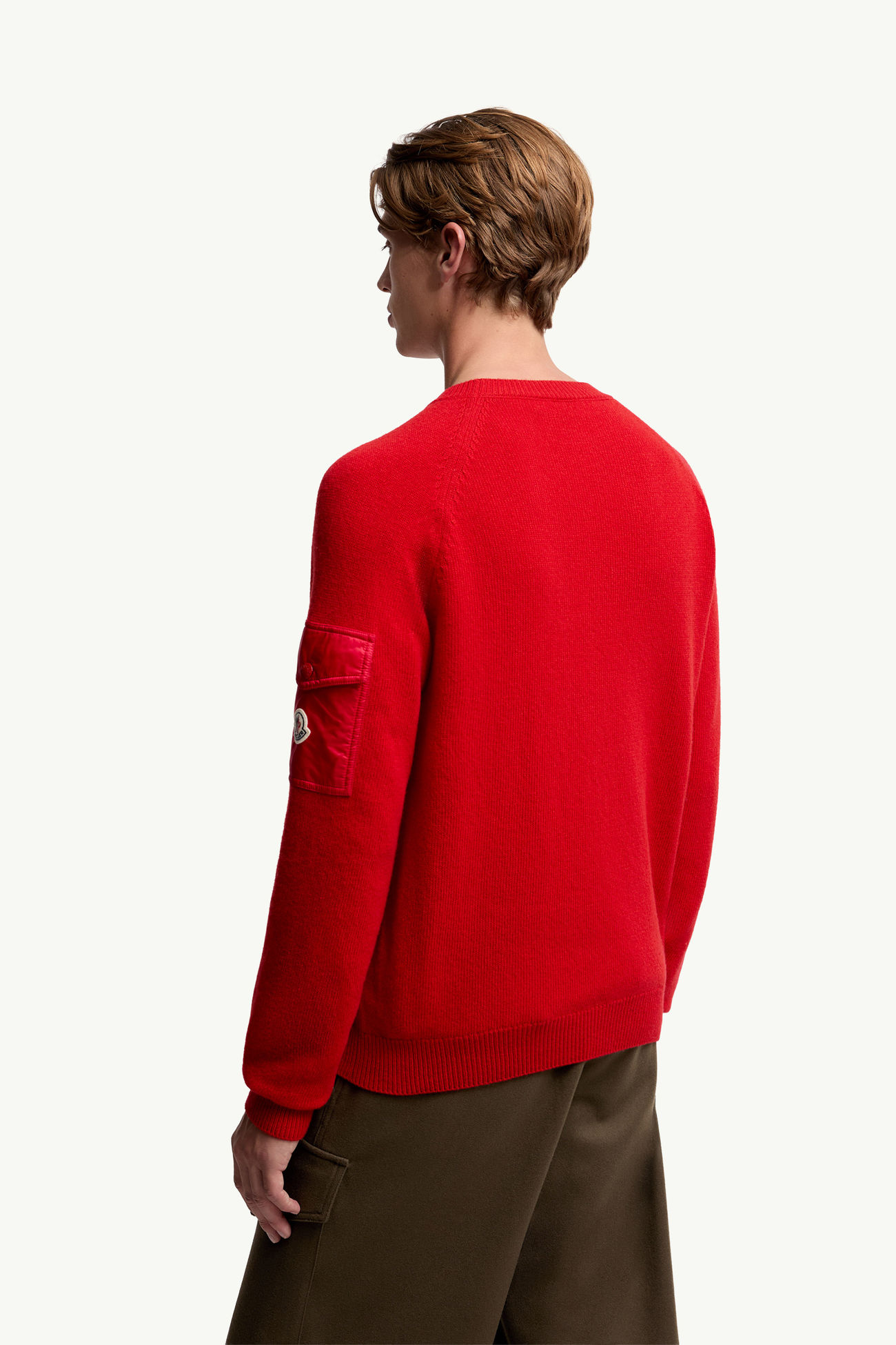 Mouliné羊毛和羊絨毛衣 男士 紅色 Moncler 4