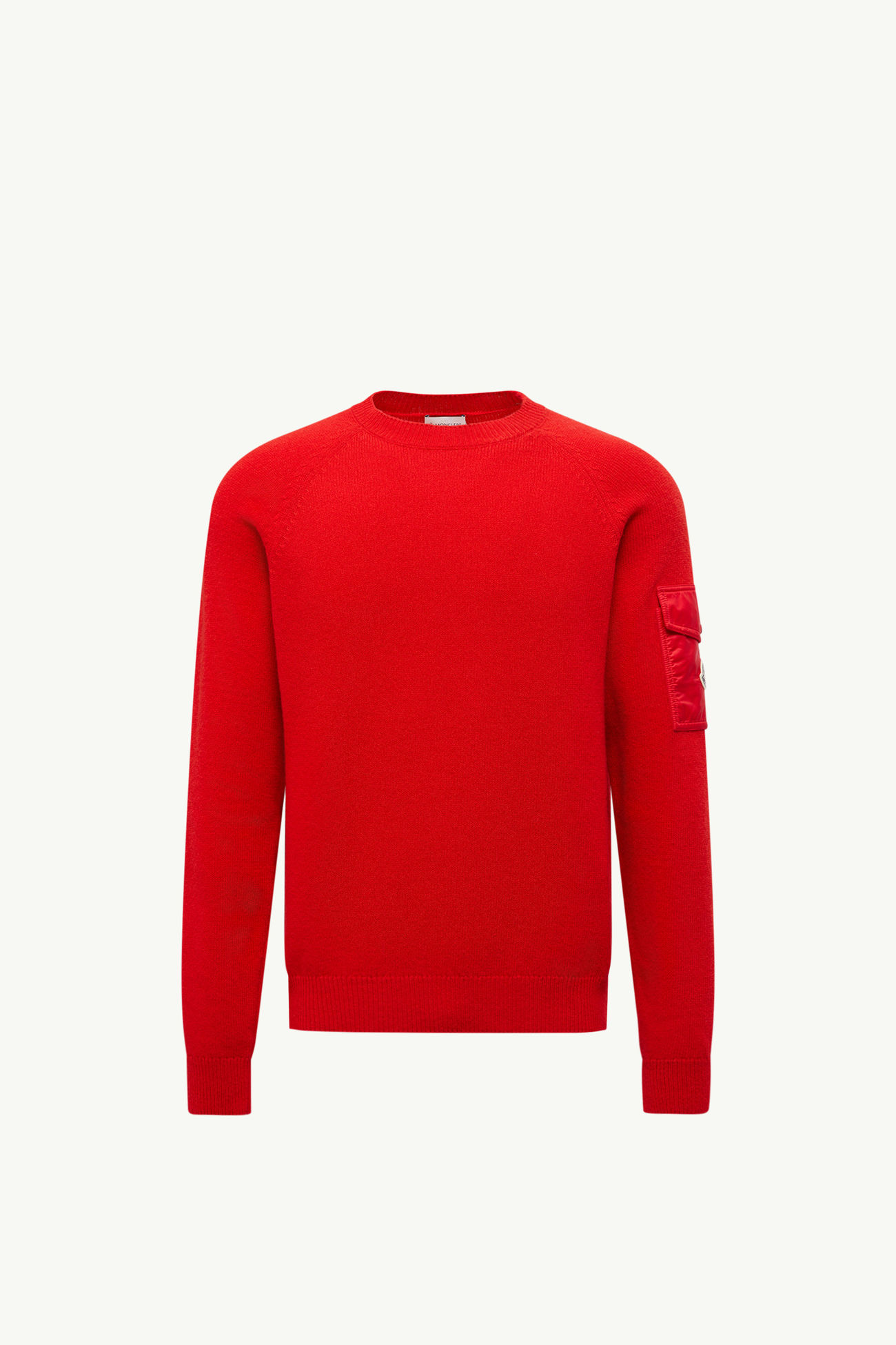 Maglione in Lana Mouliné e Cashmere Uomo Rosso Moncler 2