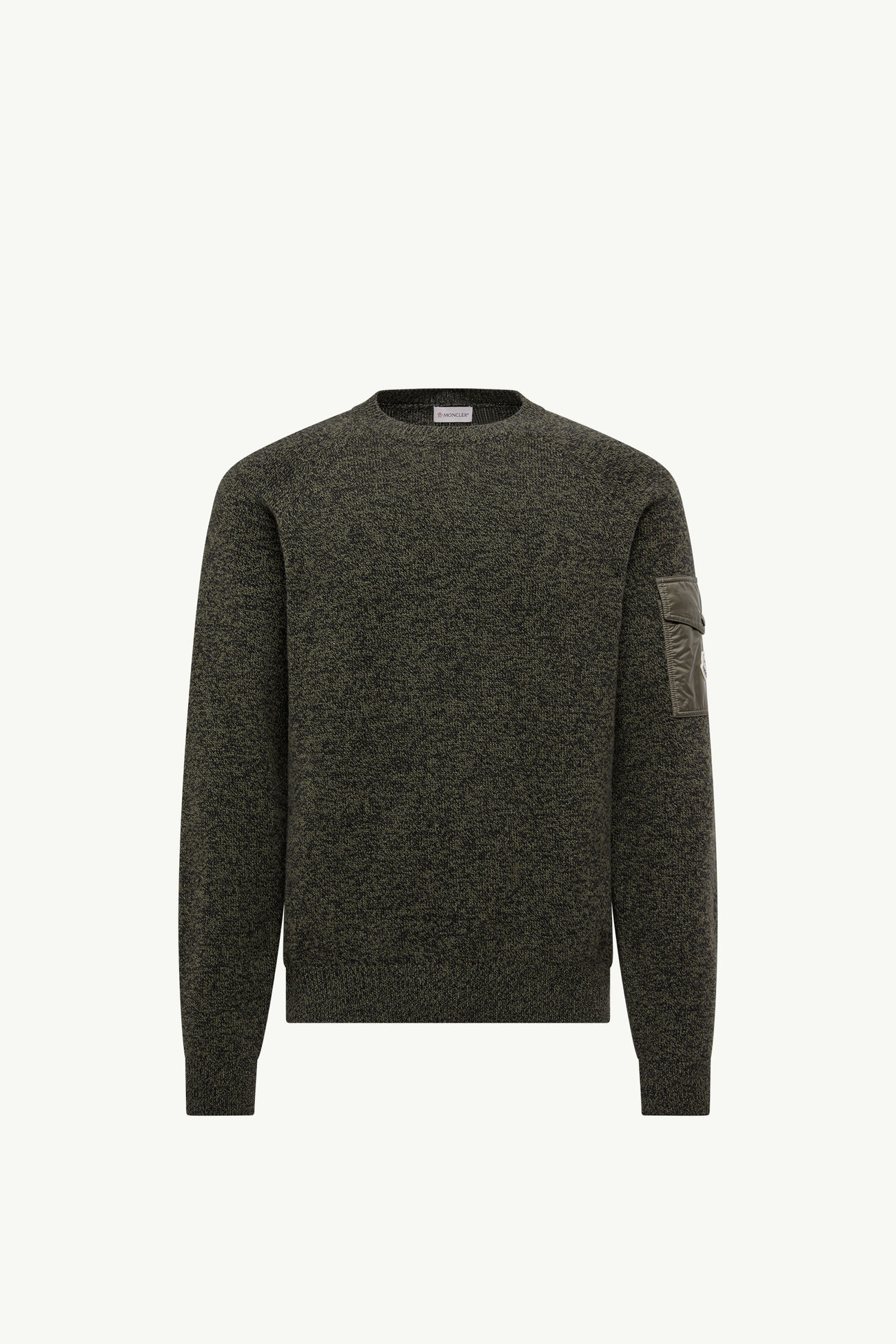 Jersey de lana mouliné y cachemira Hombre Verde Moncler 2