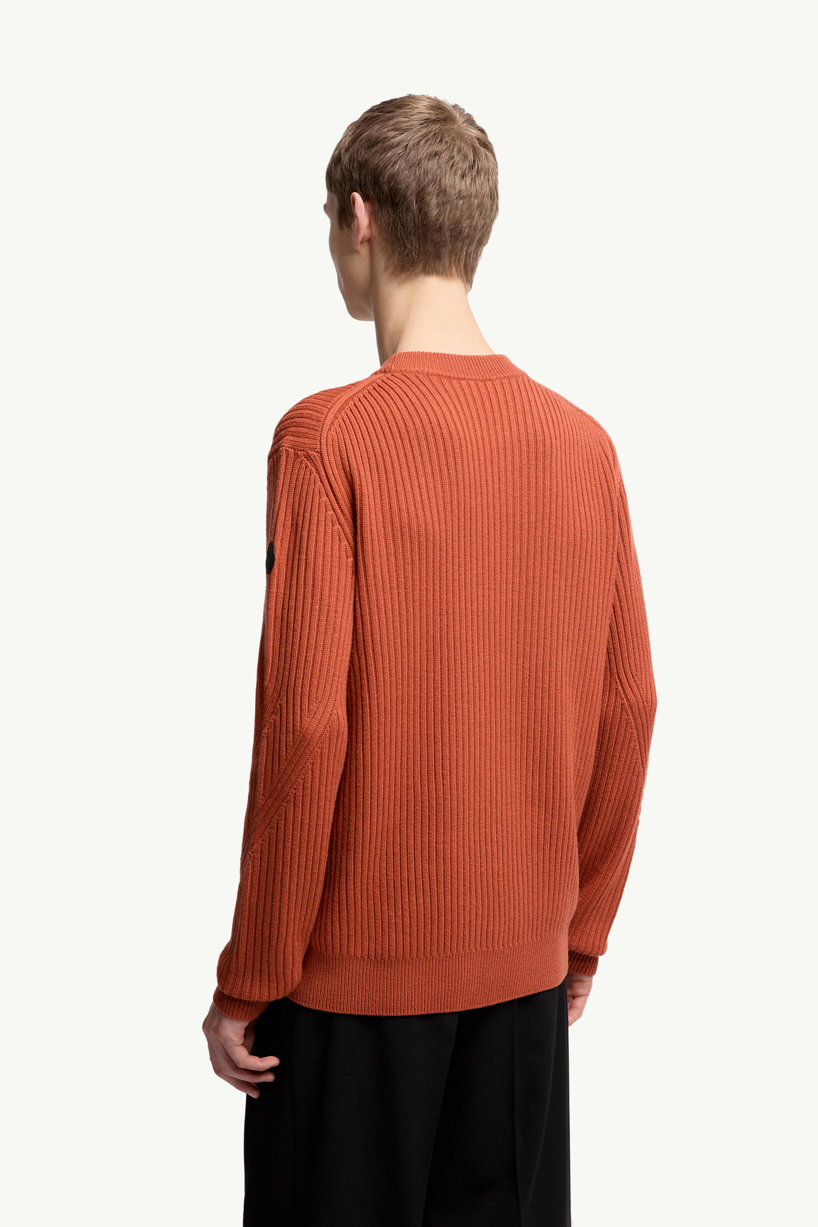 Pullover aus Wolle mit Tasche Herren Orange Moncler 4