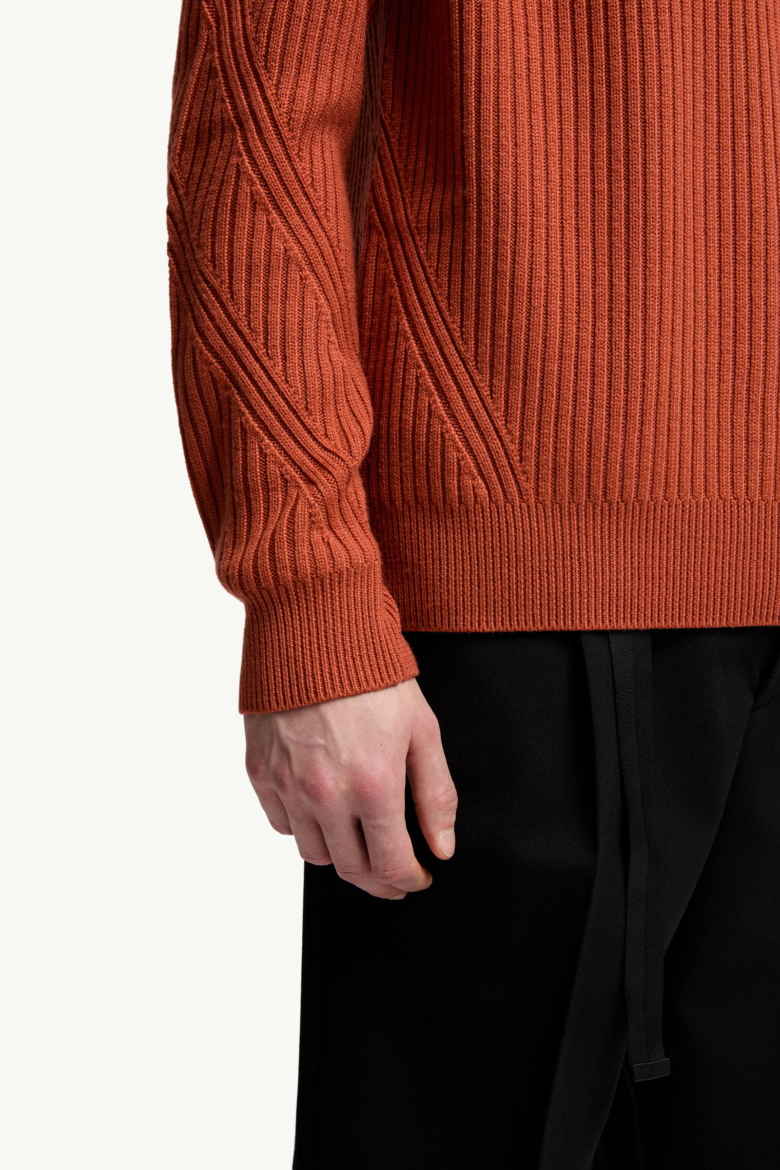 Pullover aus Wolle mit Tasche Herren Orange Moncler 5