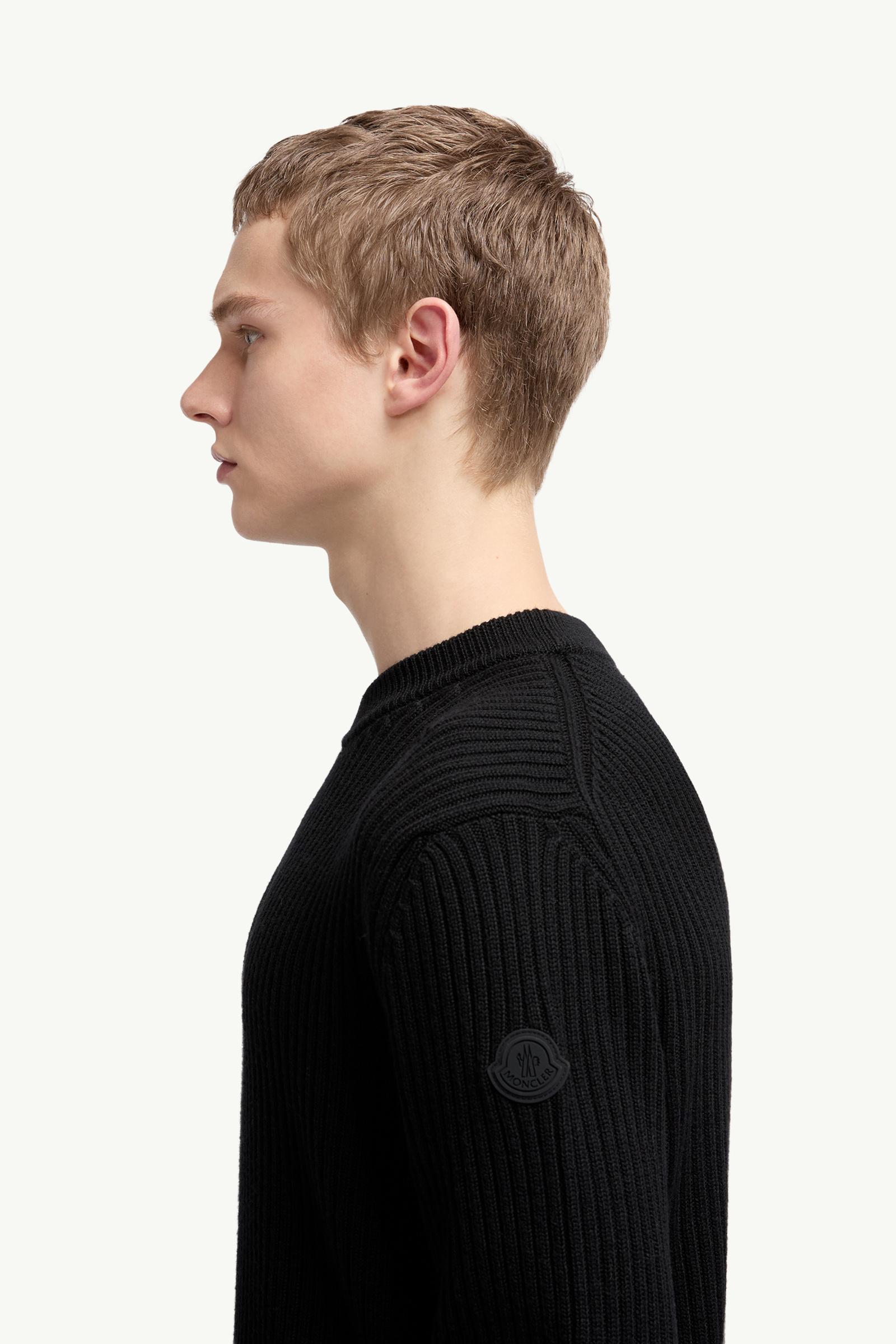 Wool Jumper Men Black Moncler 1