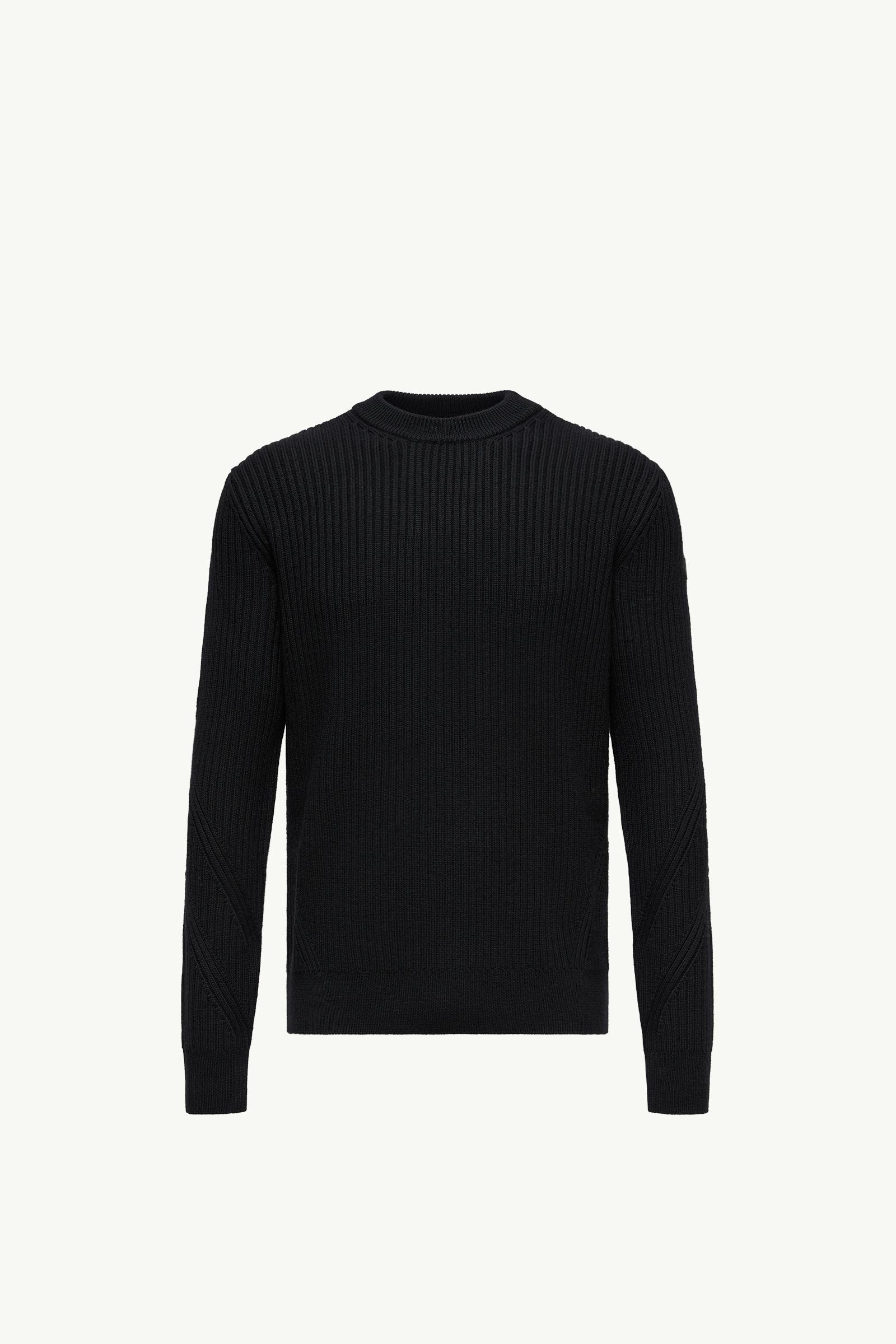 Black Wool Sweater - Sweaters & Cardigans for Men | Moncler US