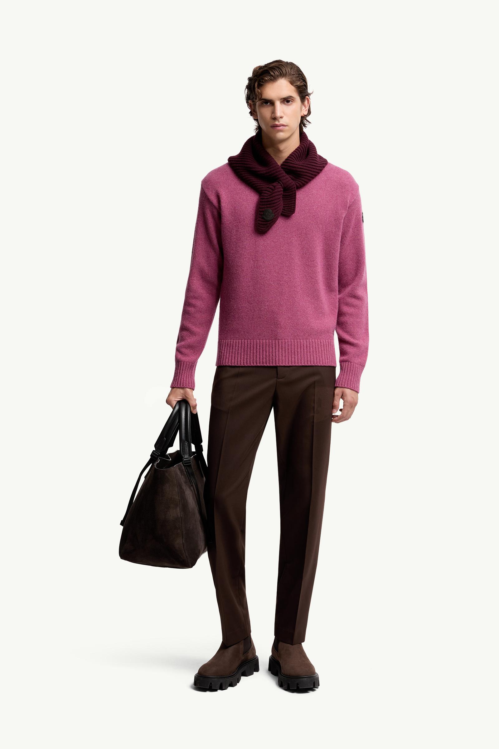 Pink Wool & Cashmere Sweater - Sweaters & Cardigans for Men