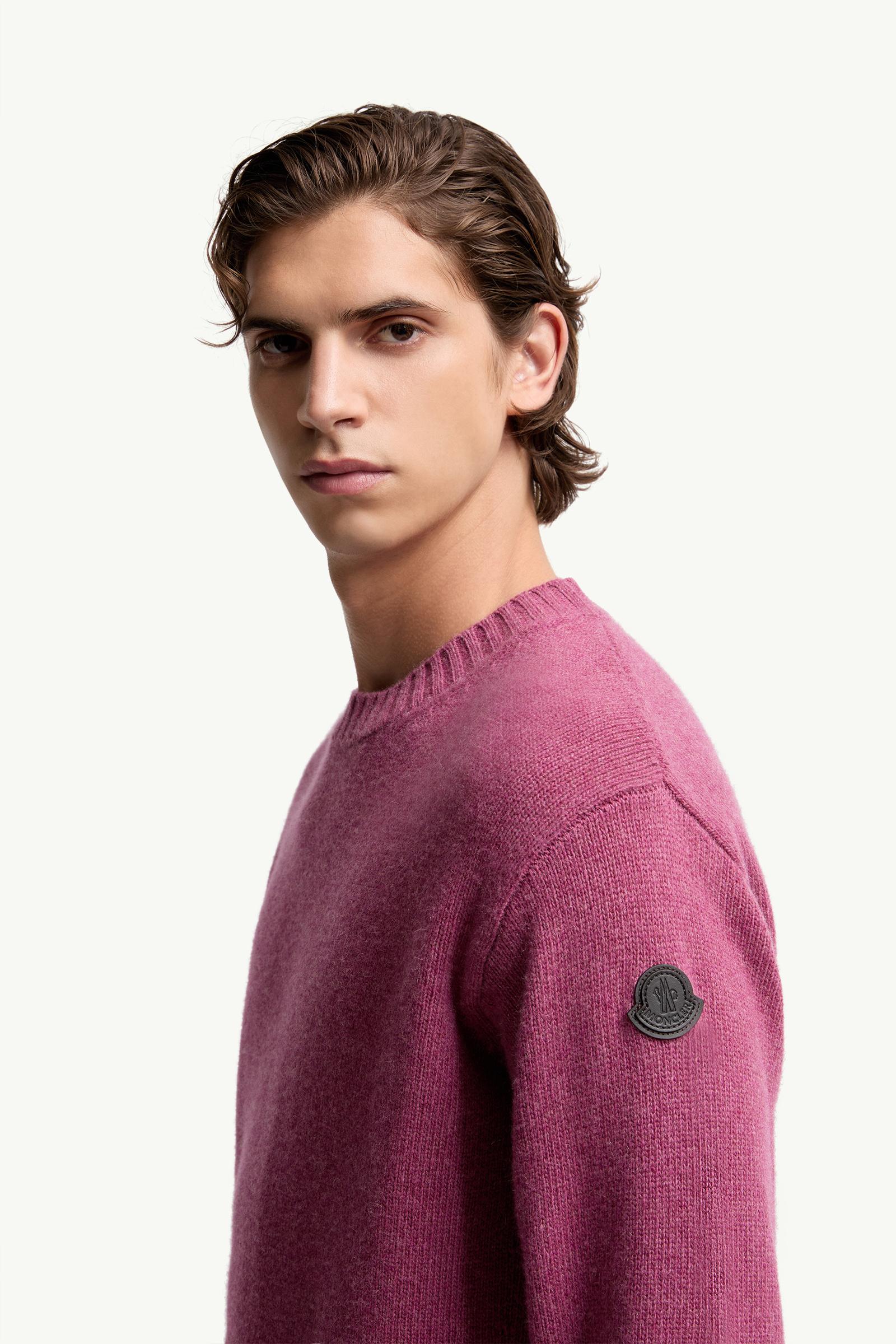 Wool & Cashmere Jumper Men Pink Moncler 1