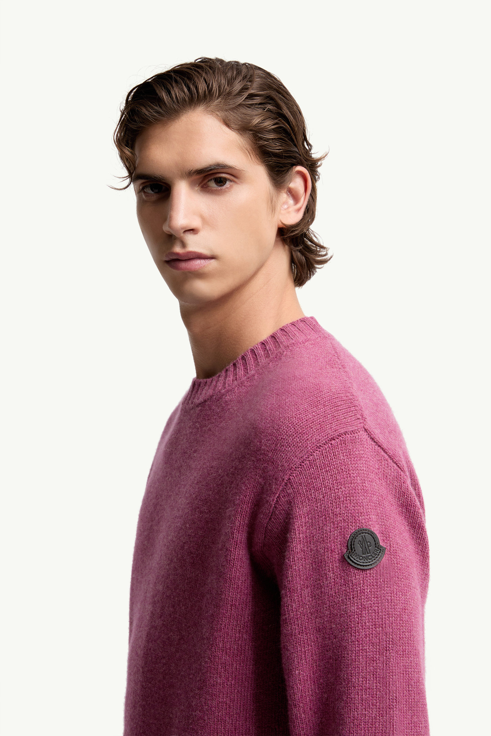 Wool & Cashmere Jumper Men Pink Moncler 1