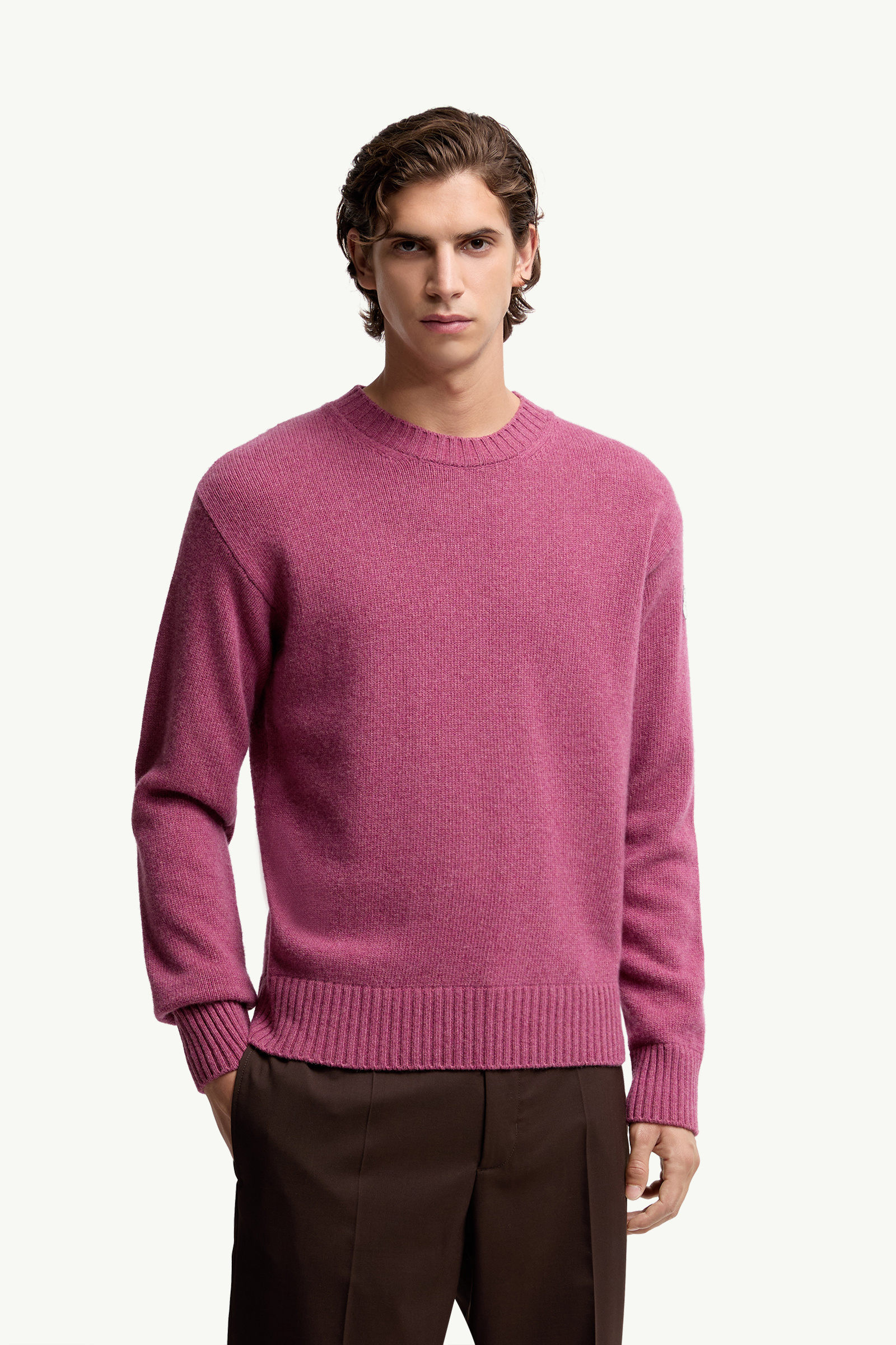 Wool & Cashmere Jumper Men Pink Moncler 3
