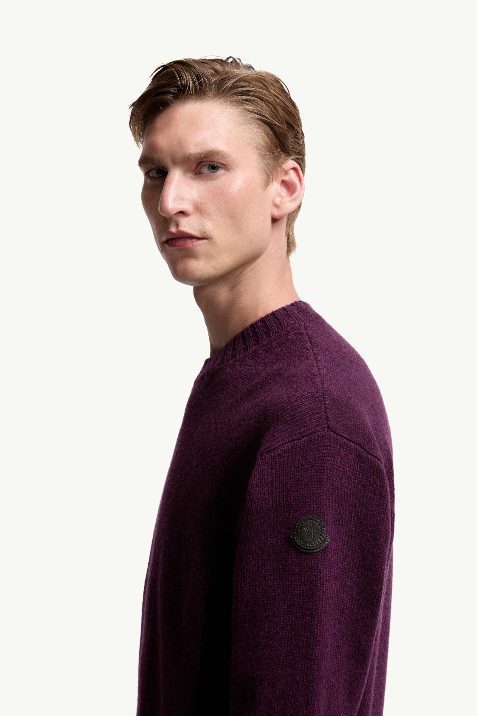 Wool & Cashmere Jumper Men Purple Moncler 1