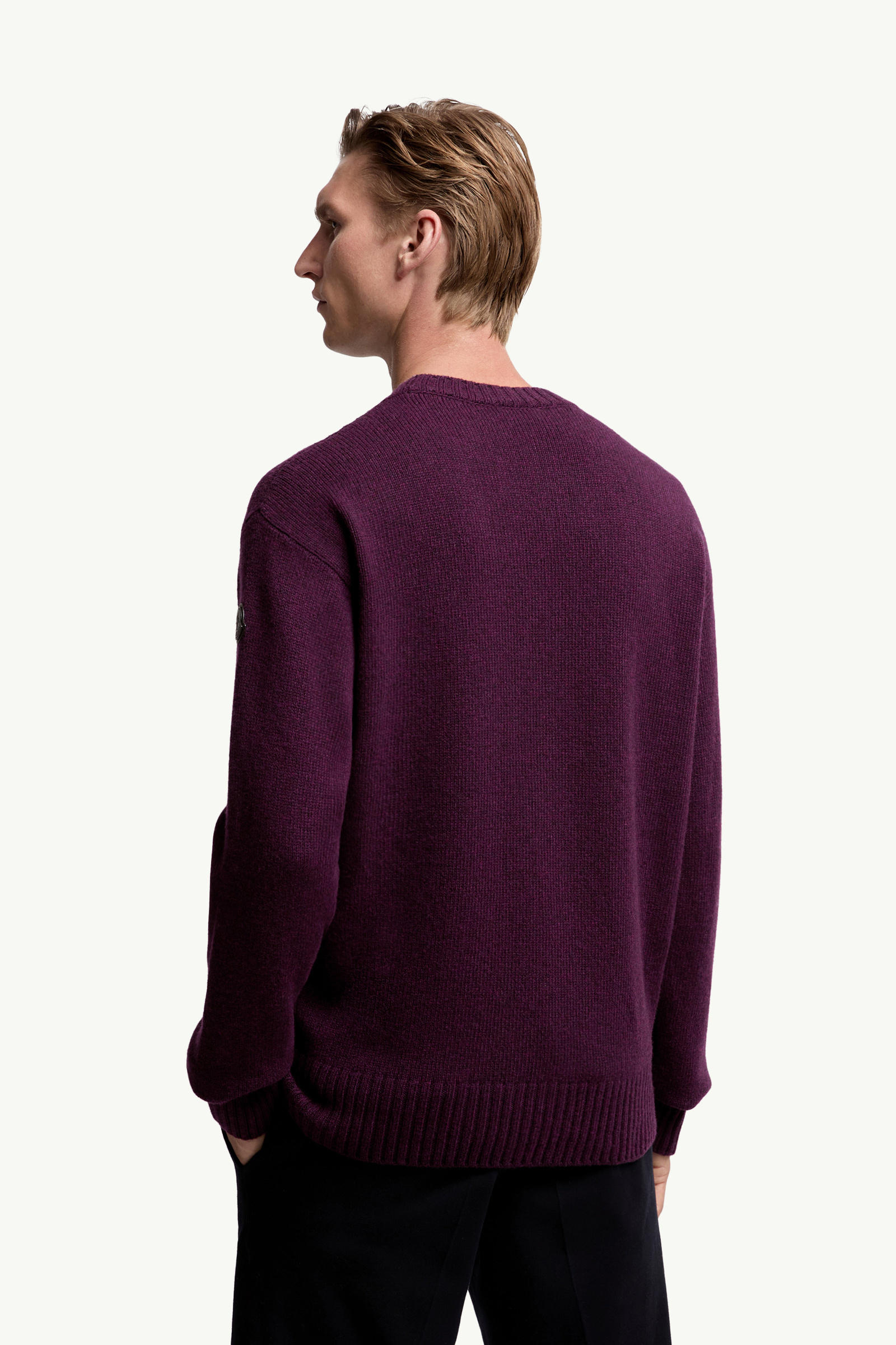 Wool & Cashmere Jumper Men Purple Moncler 4