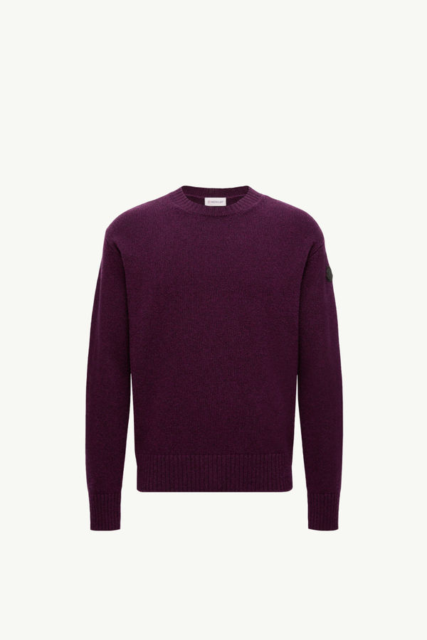 Wool & Cashmere Jumper Men Purple Moncler 2