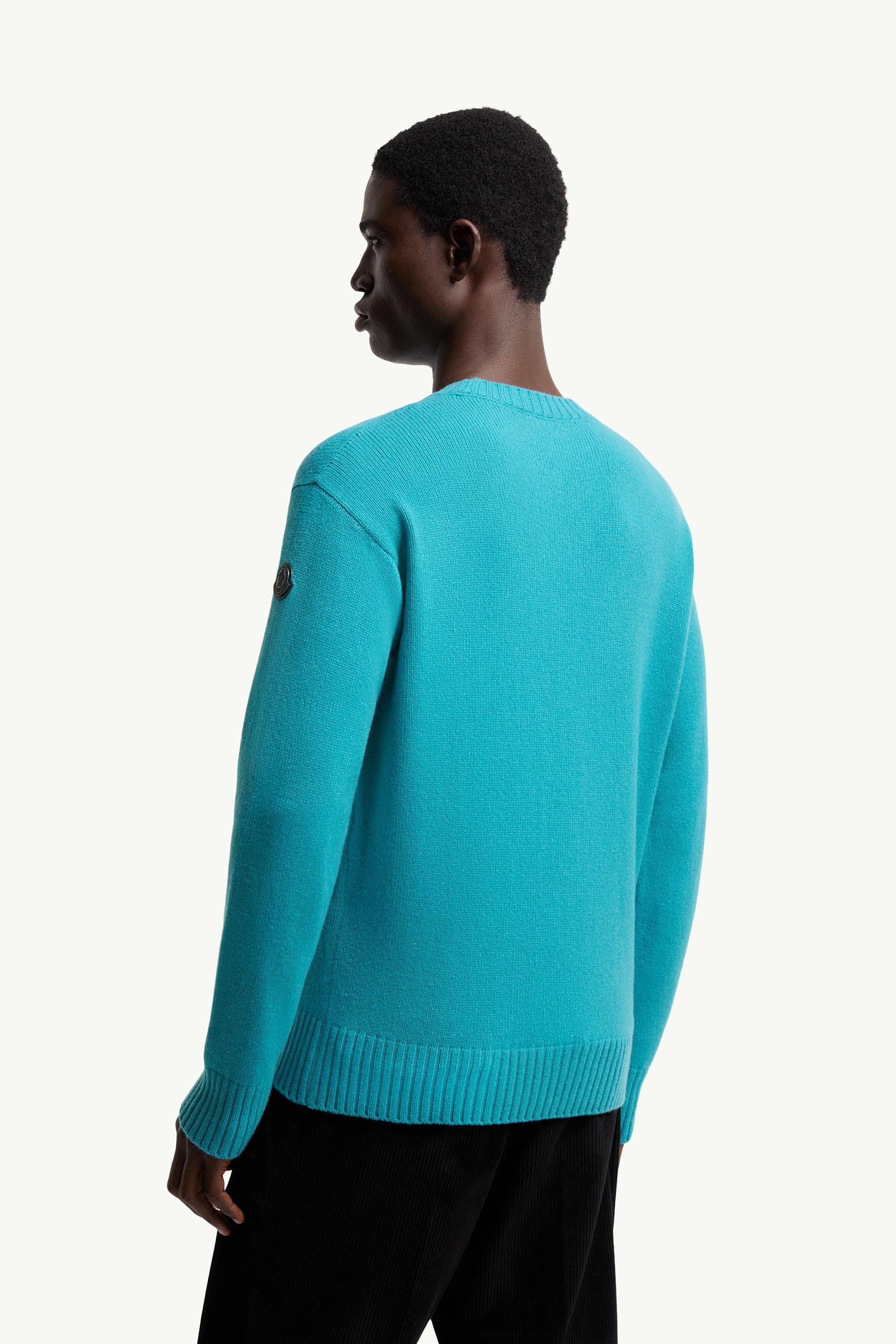 Light Blue Wool & Cashmere Sweater - Sweaters & Cardigans for Men