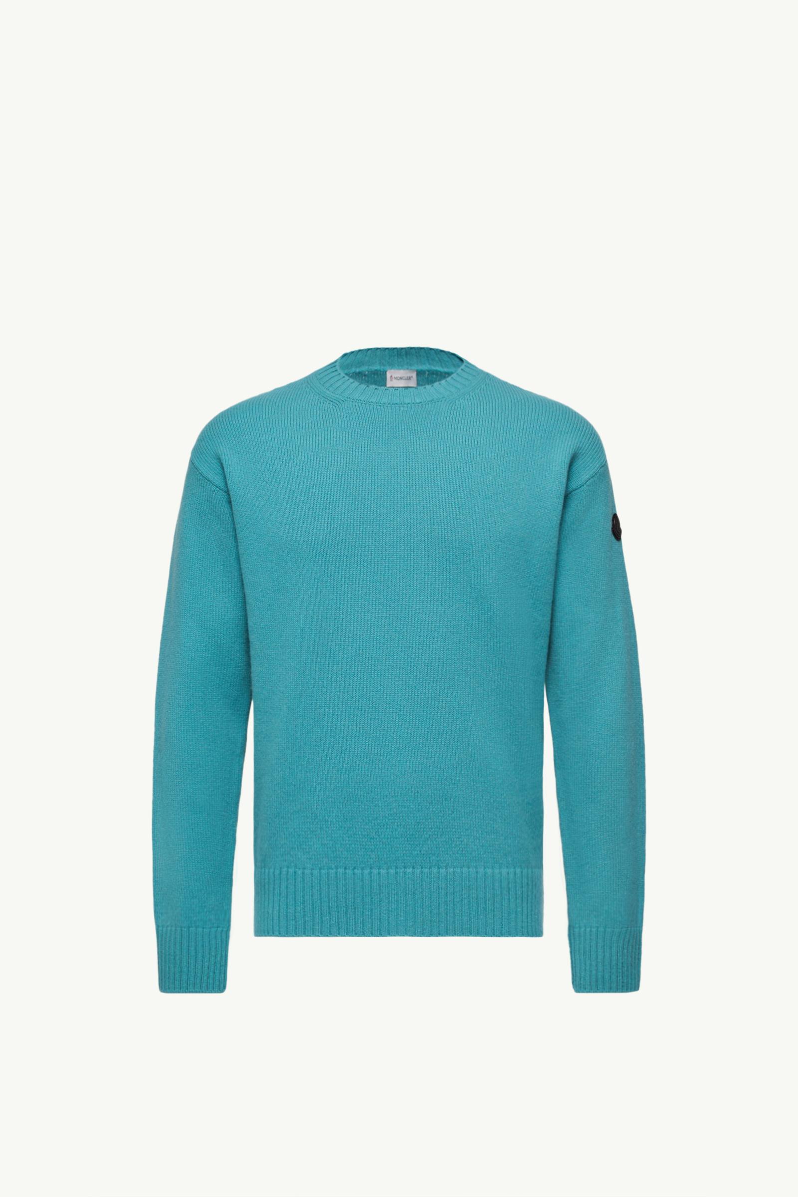 Light Blue Wool & Cashmere Sweater - Sweaters & Cardigans for Men